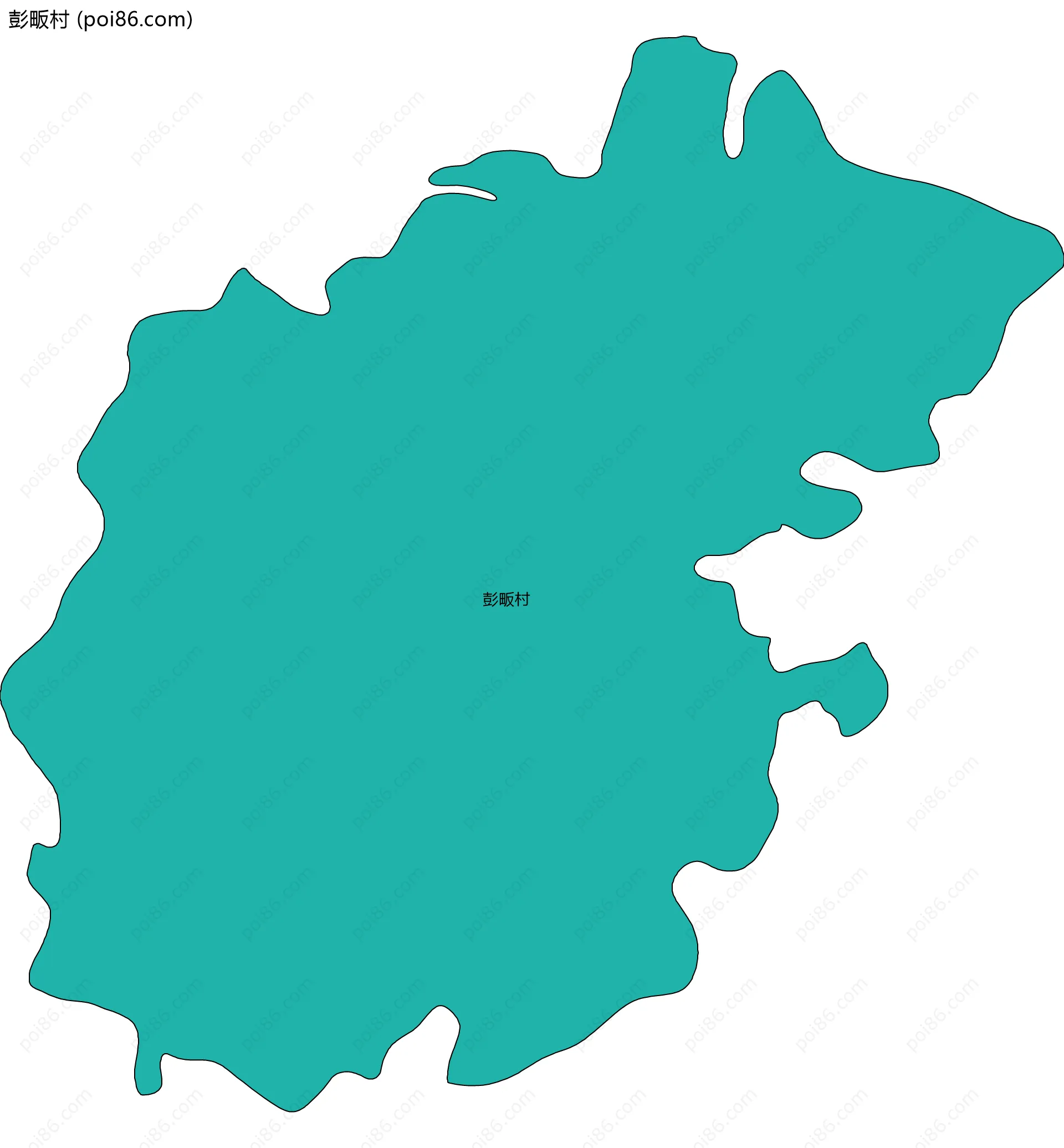 彭畈村边界地图