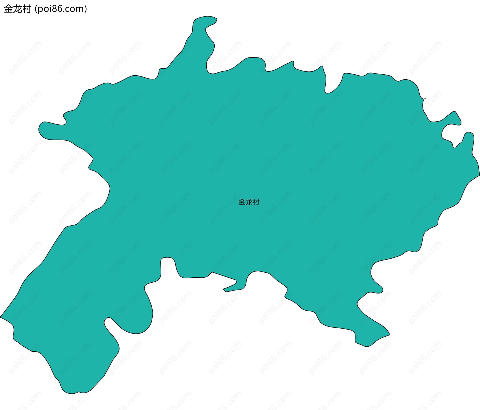 金龙村边界地图