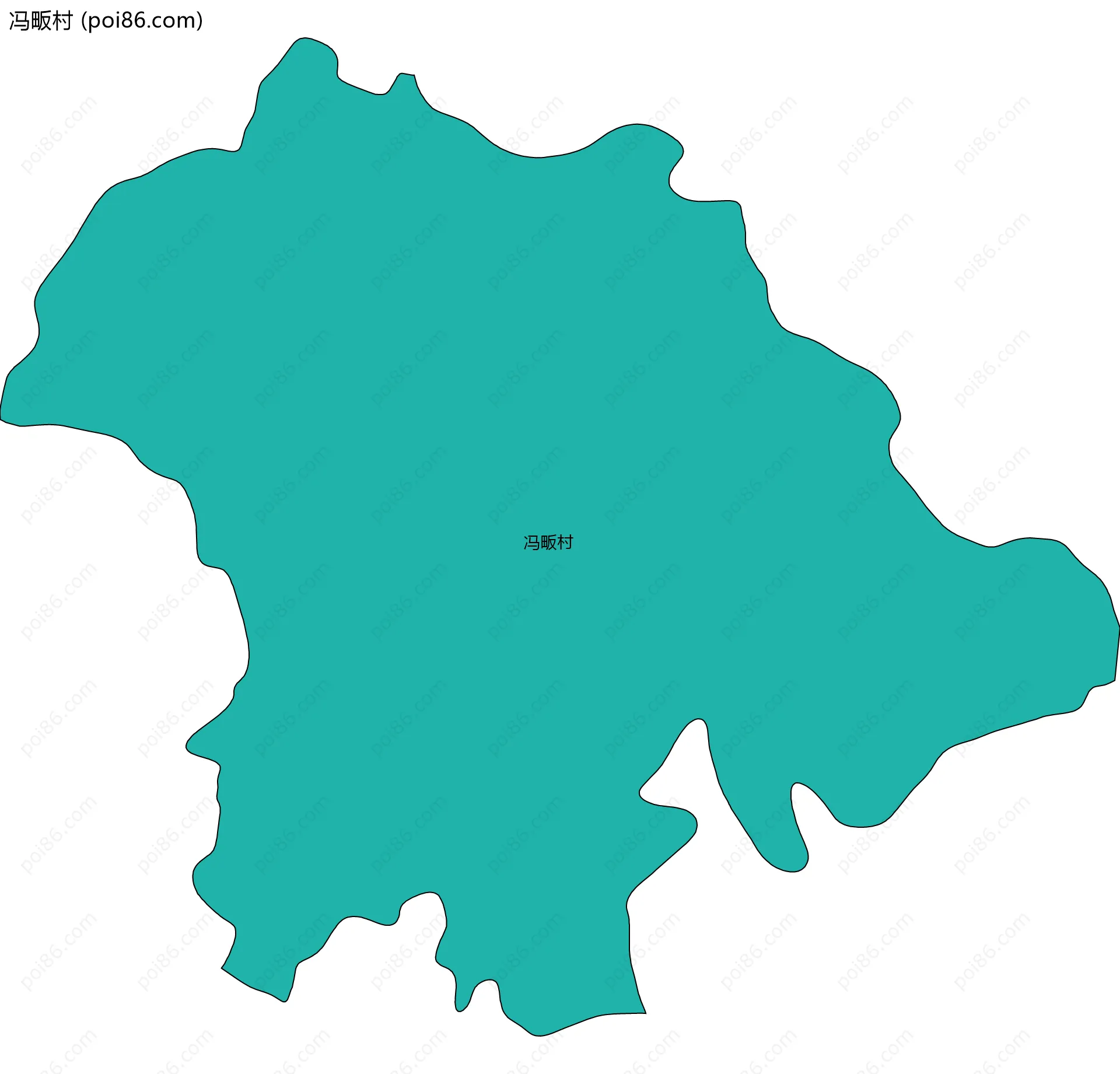 冯畈村边界地图