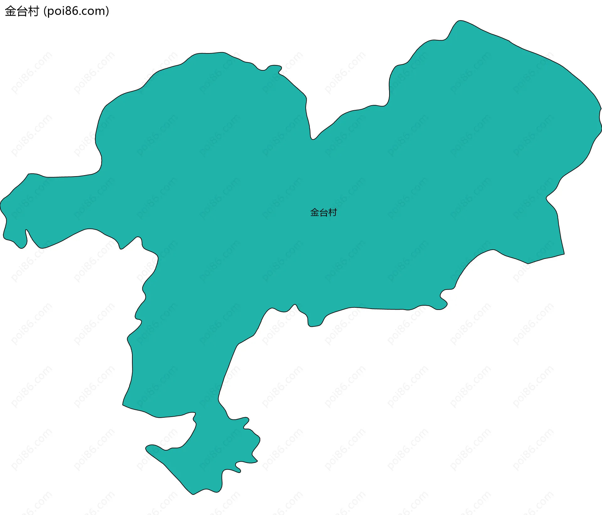 金台村边界地图