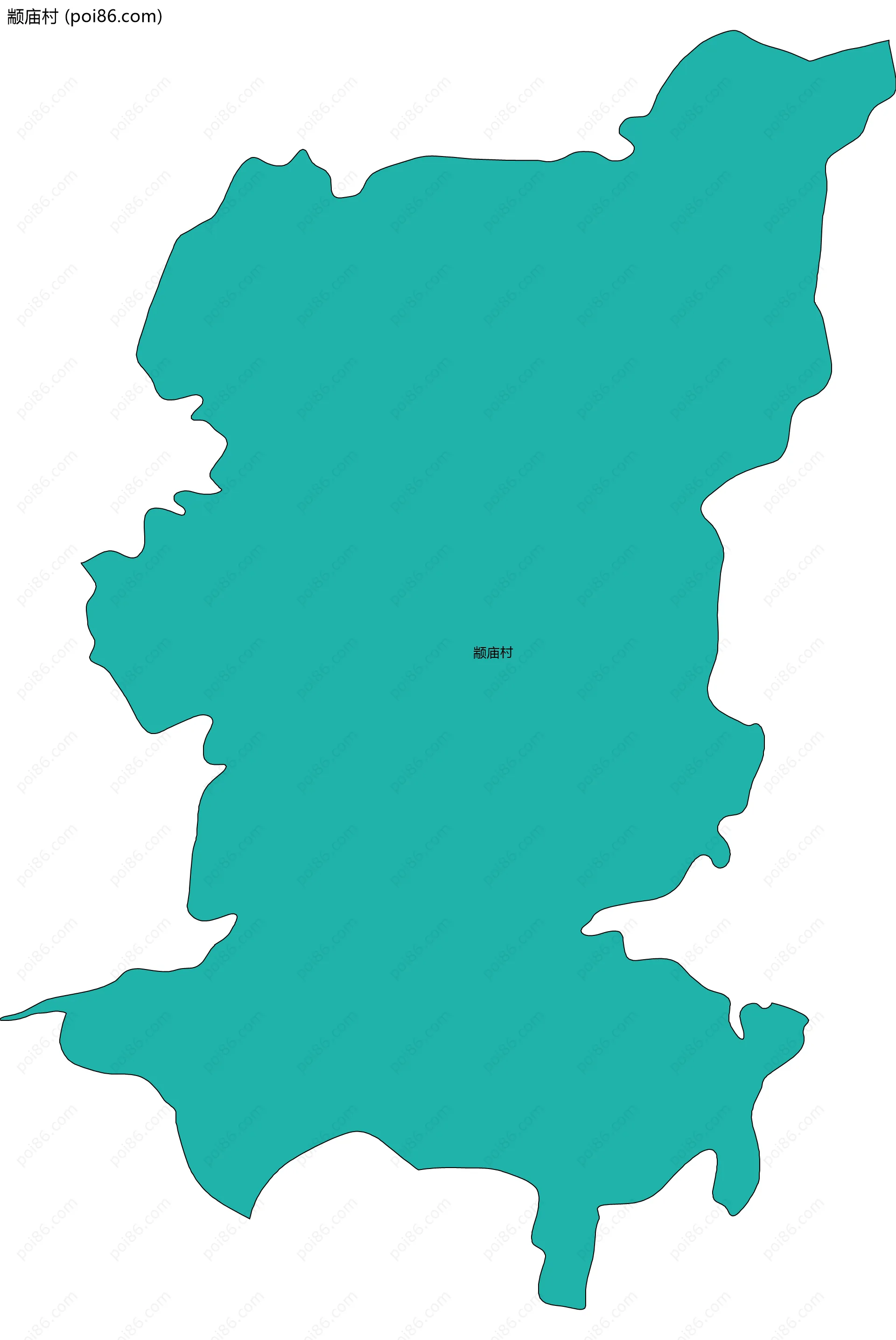 颛庙村边界地图