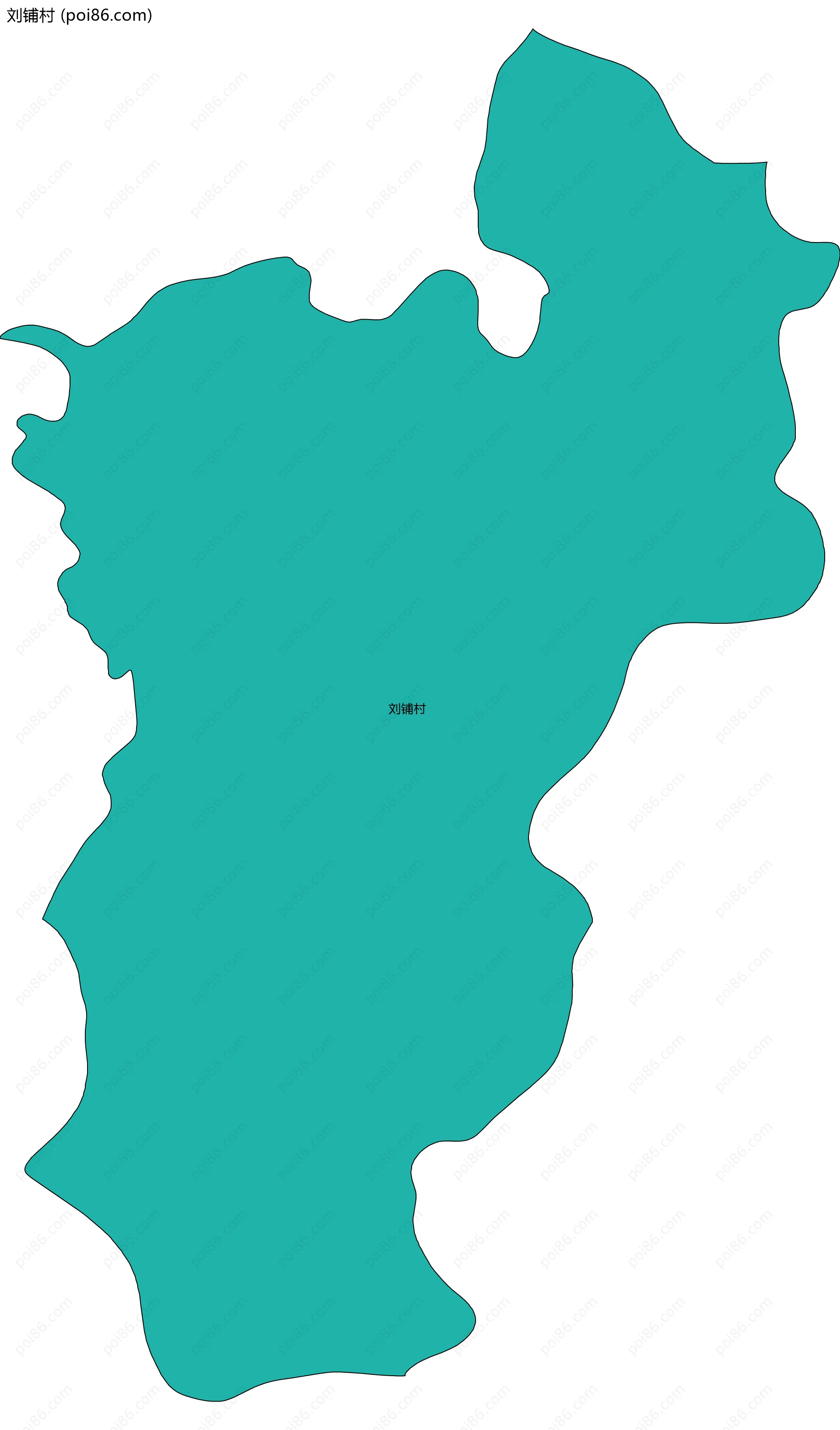 刘铺村边界地图