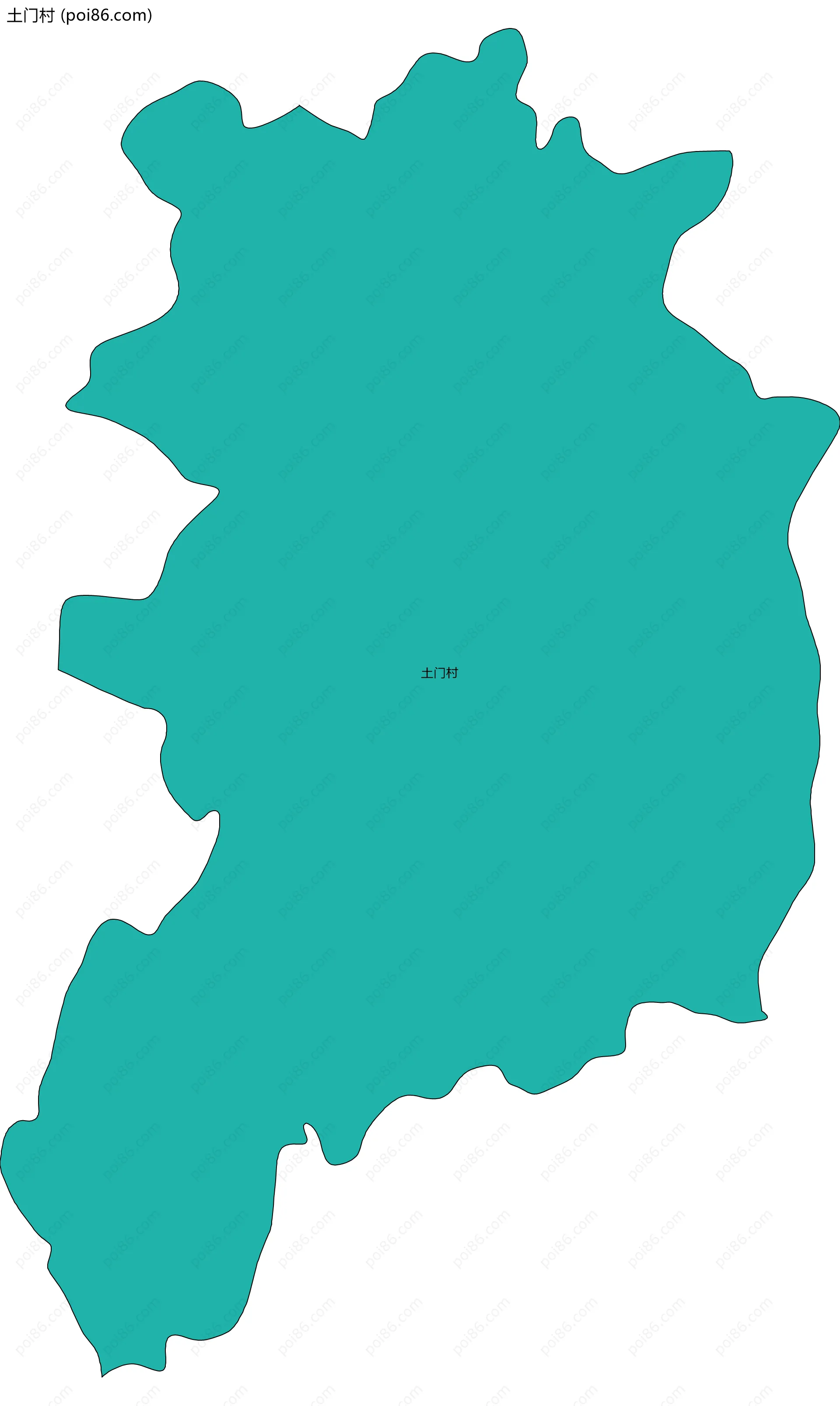 土门村边界地图
