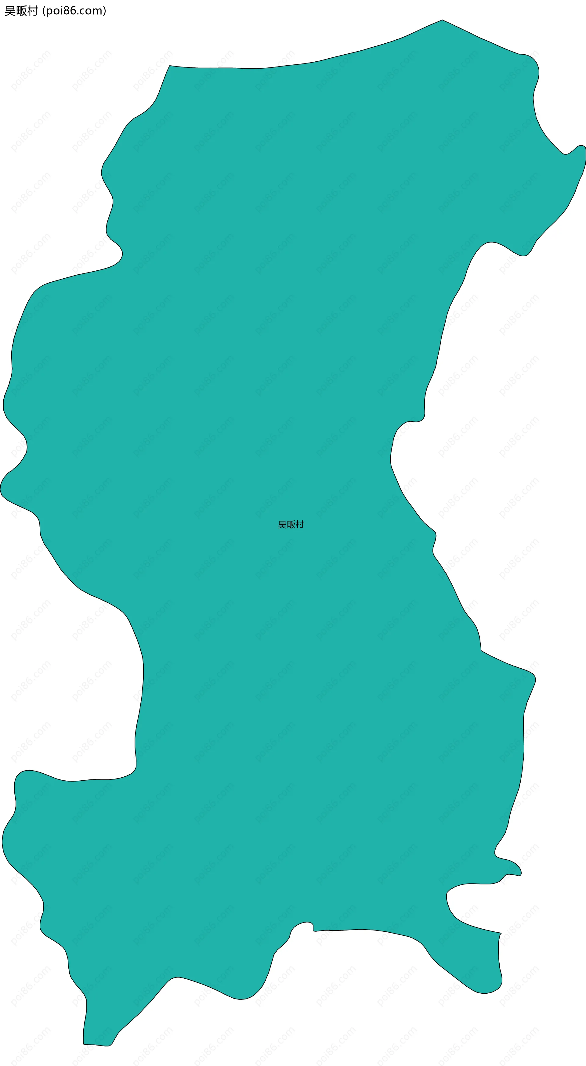 吴畈村边界地图
