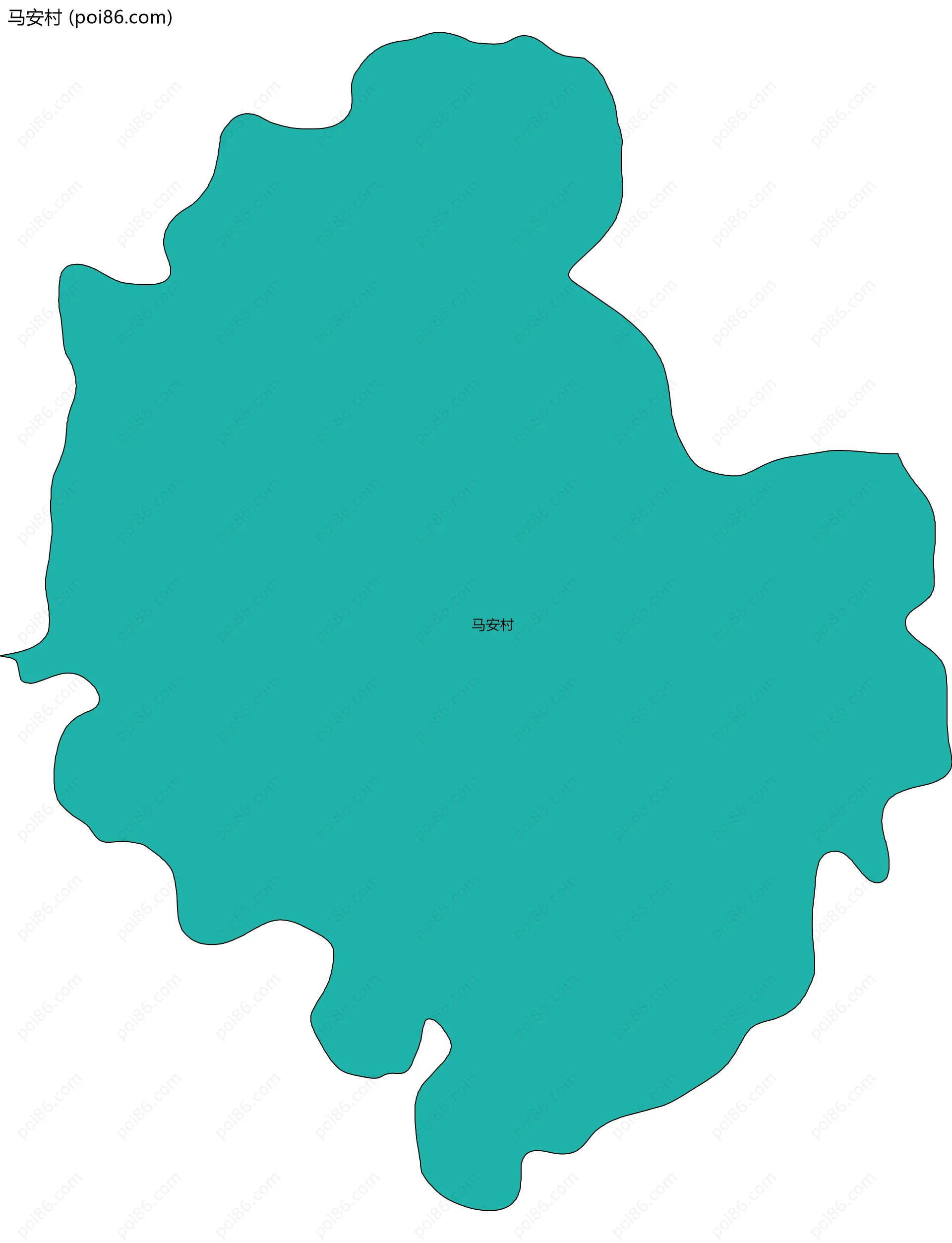 马安村边界地图