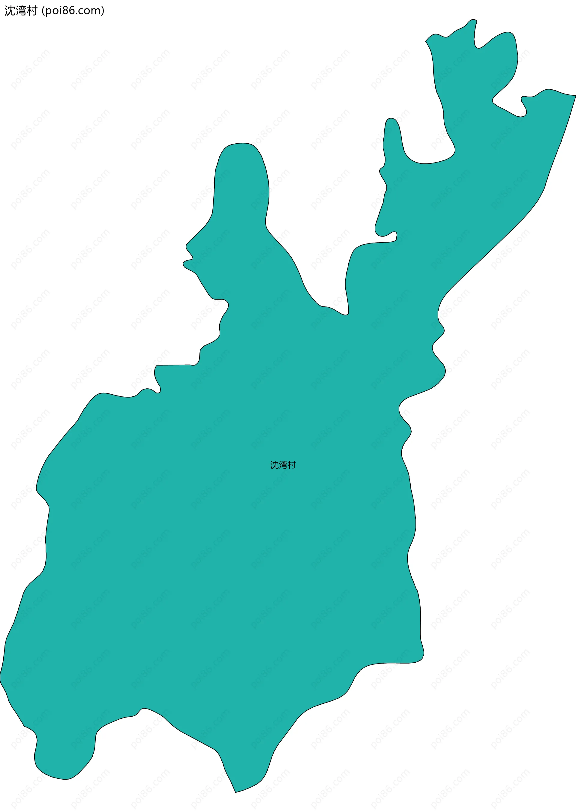沈湾村边界地图
