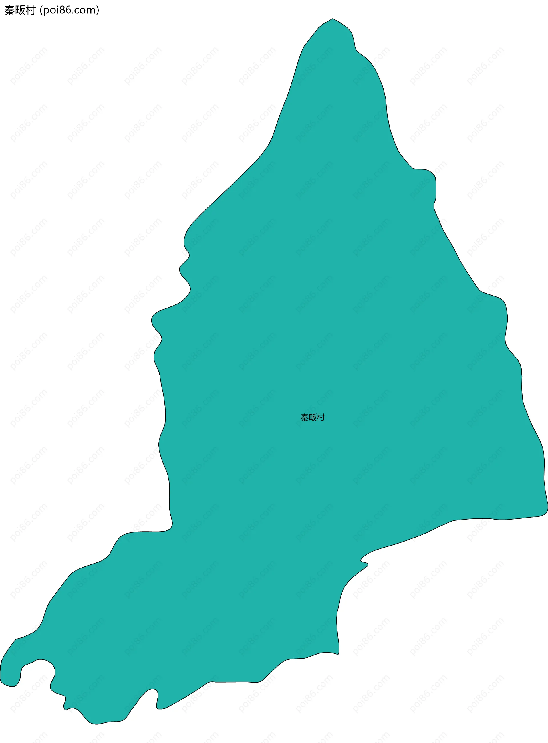 秦畈村边界地图