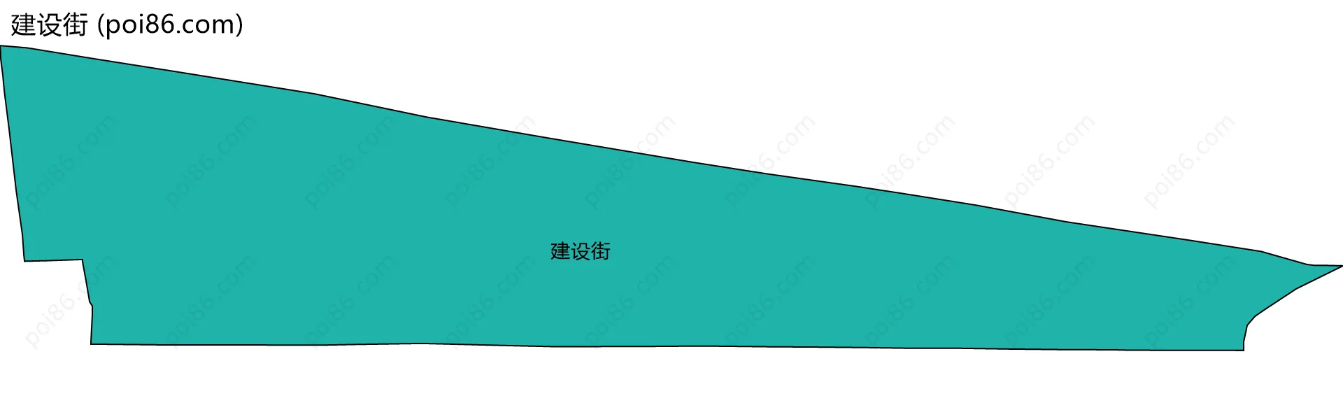 建设街边界地图