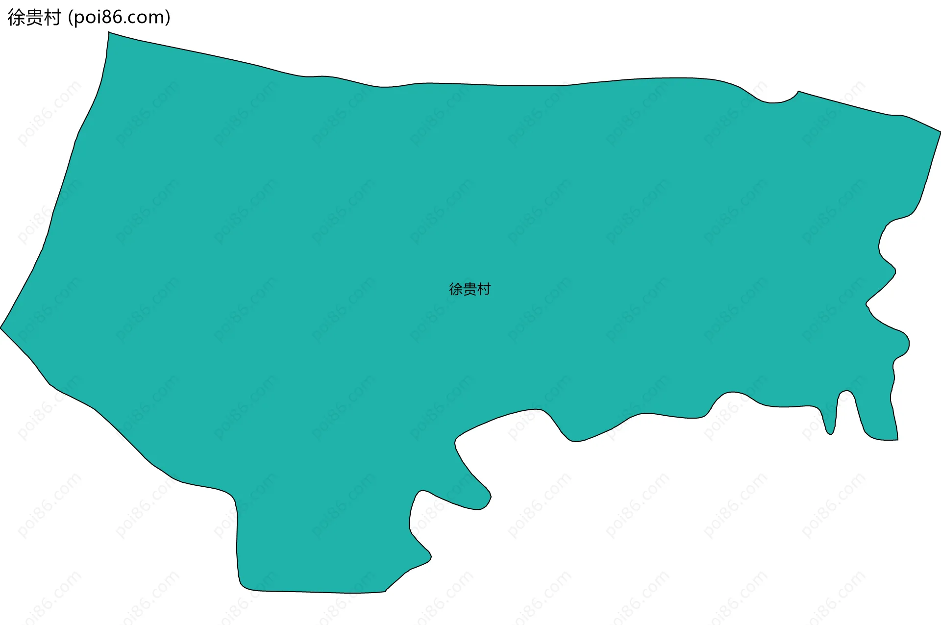 徐贵村边界地图