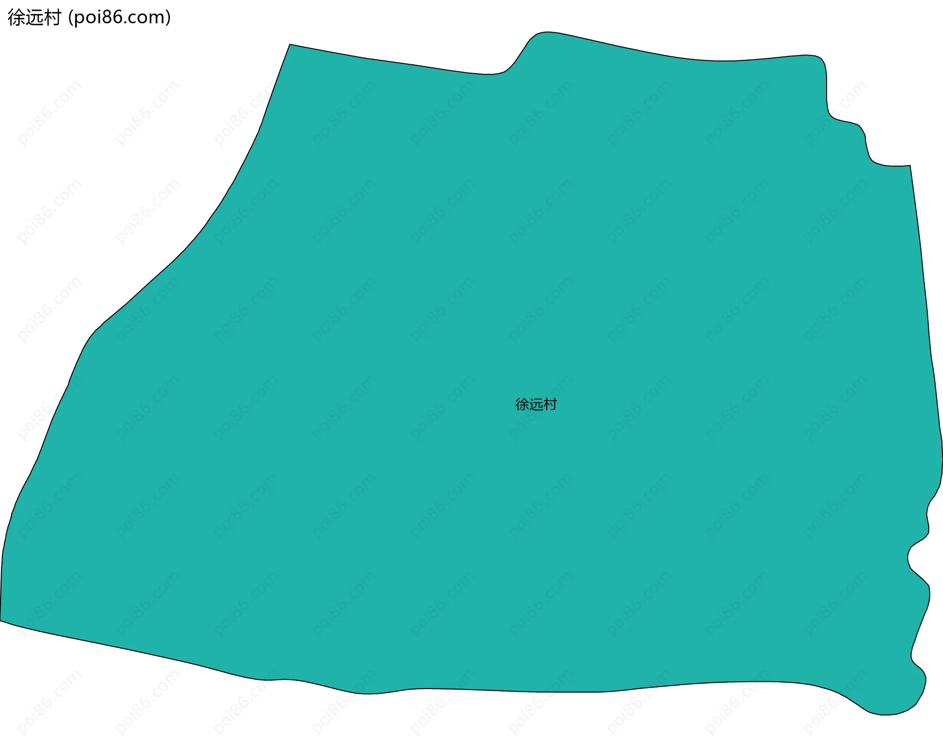 徐远村边界地图