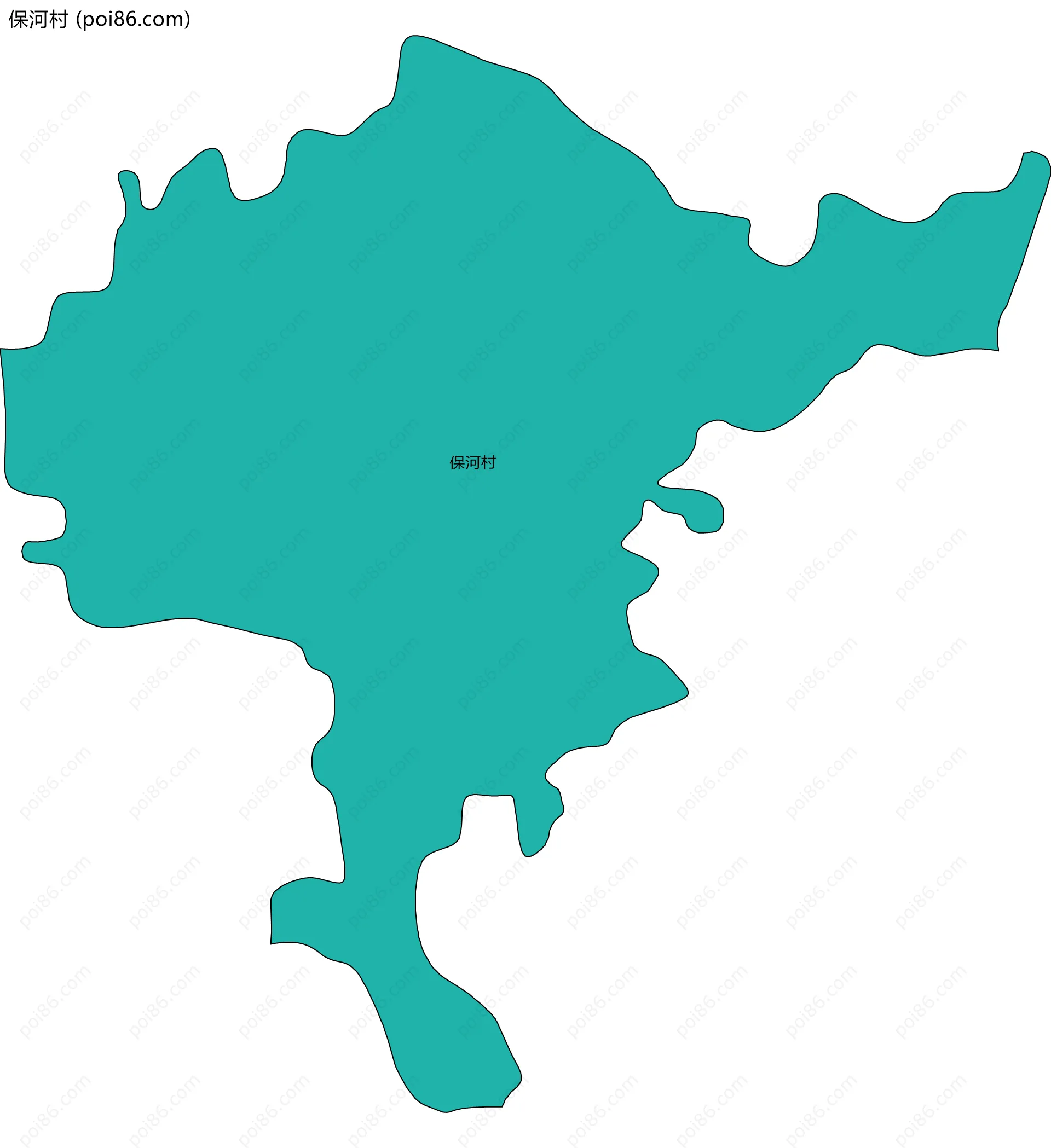 保河村边界地图