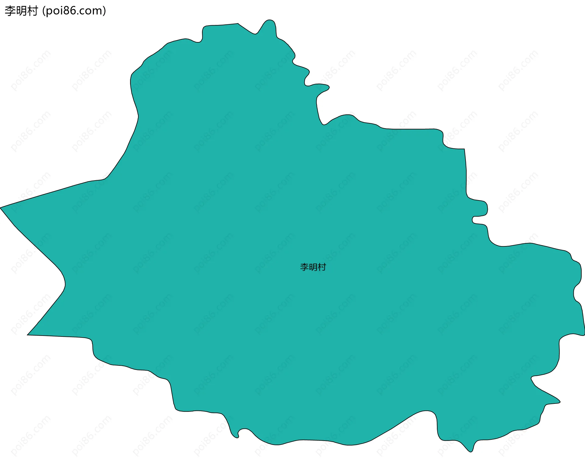 李明村边界地图