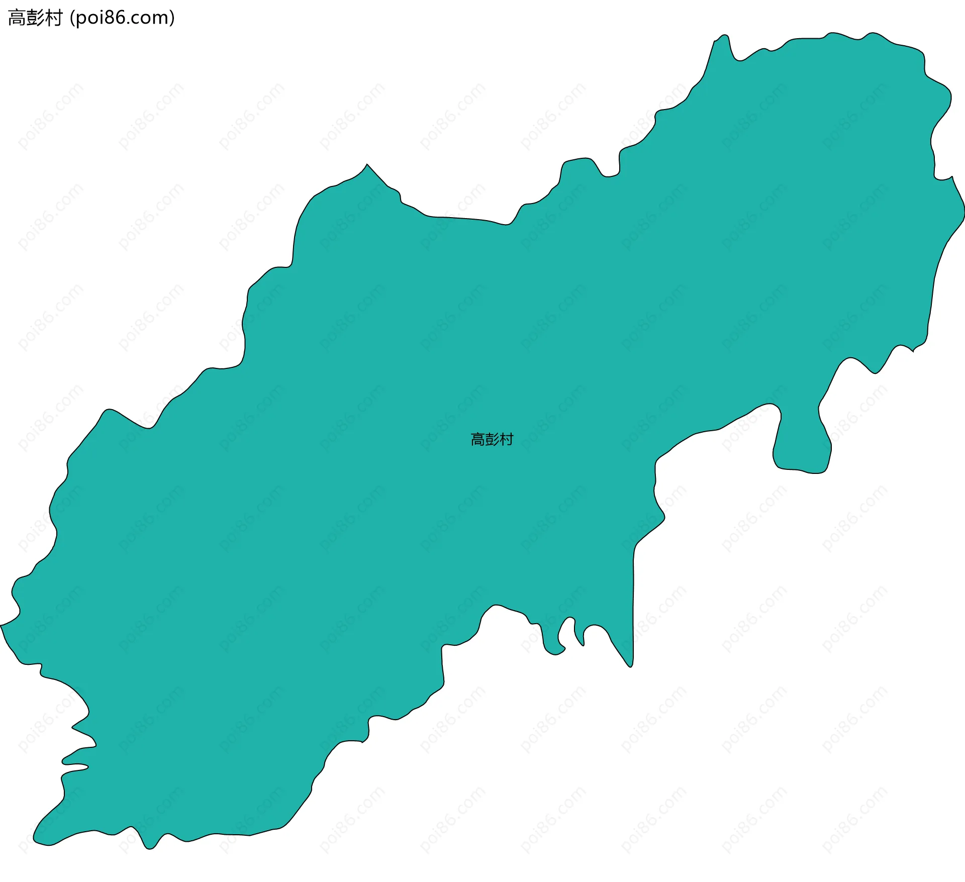 高彭村边界地图