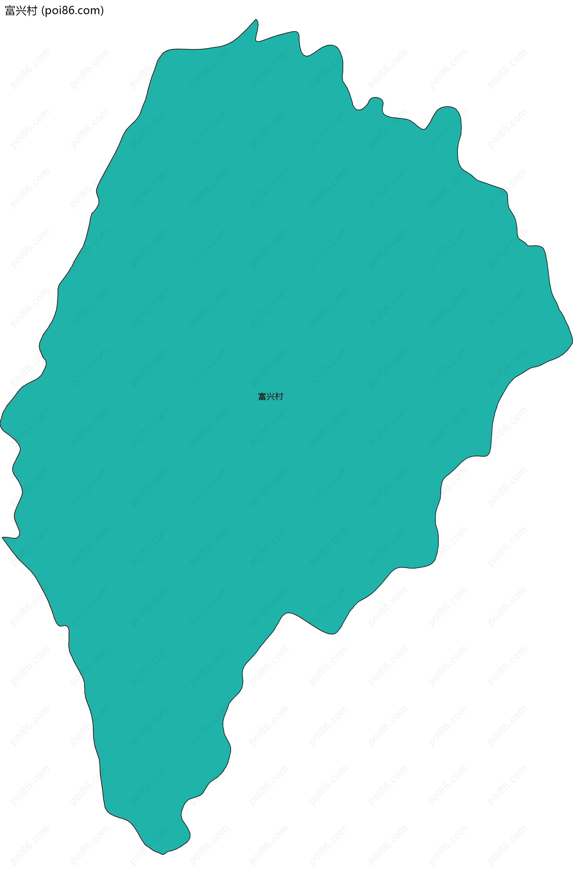 富兴村边界地图