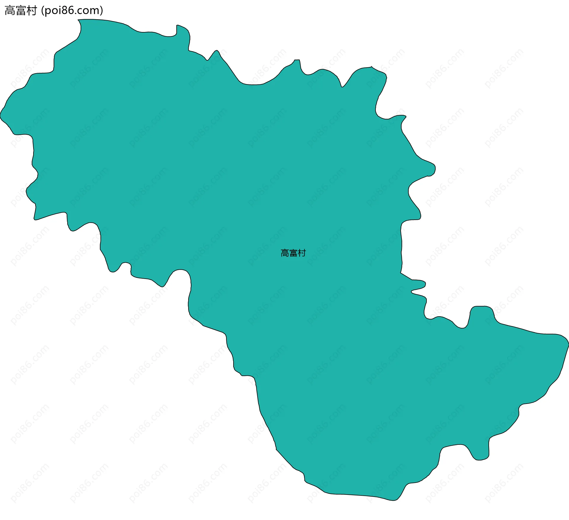 高富村边界地图