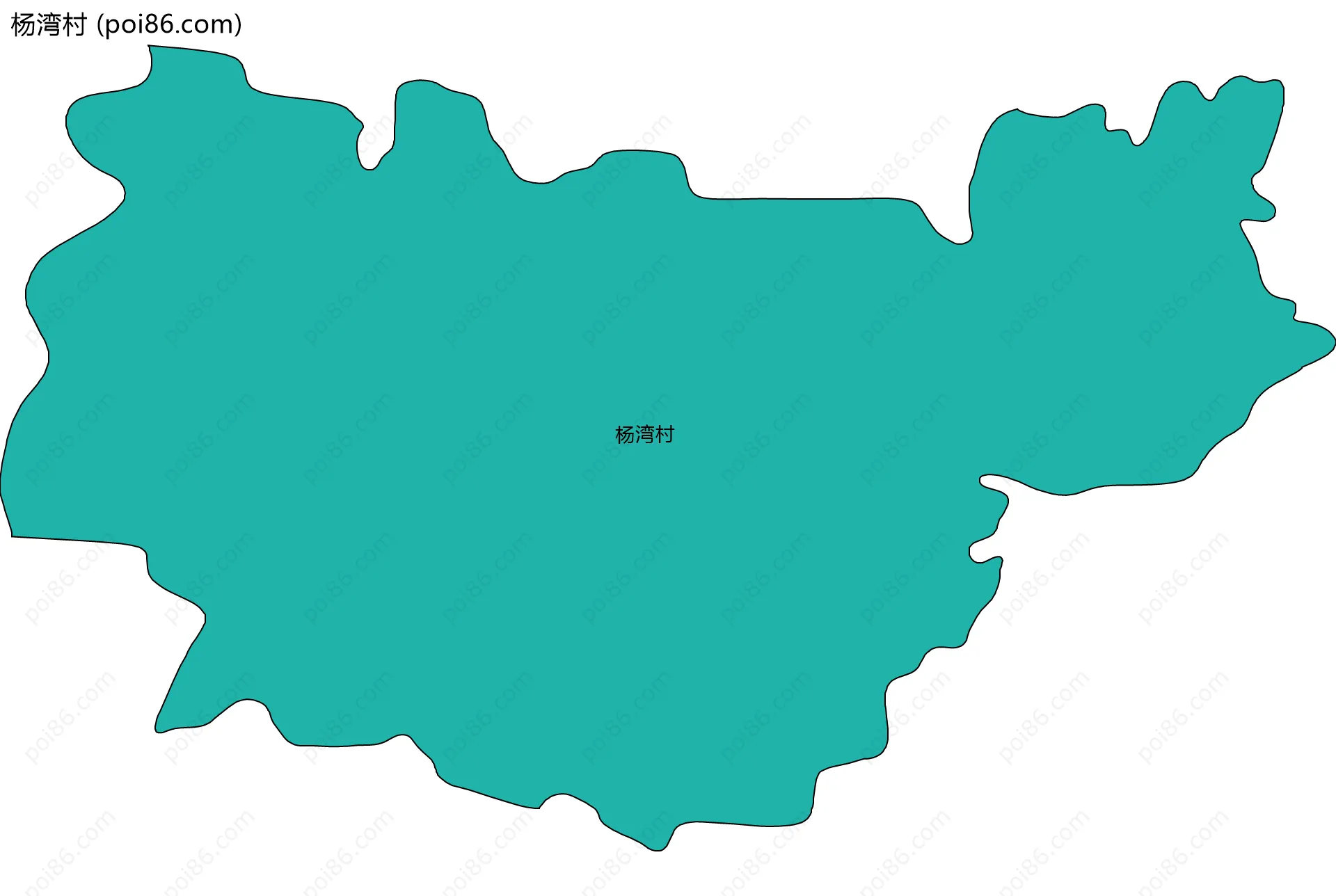 杨湾村边界地图