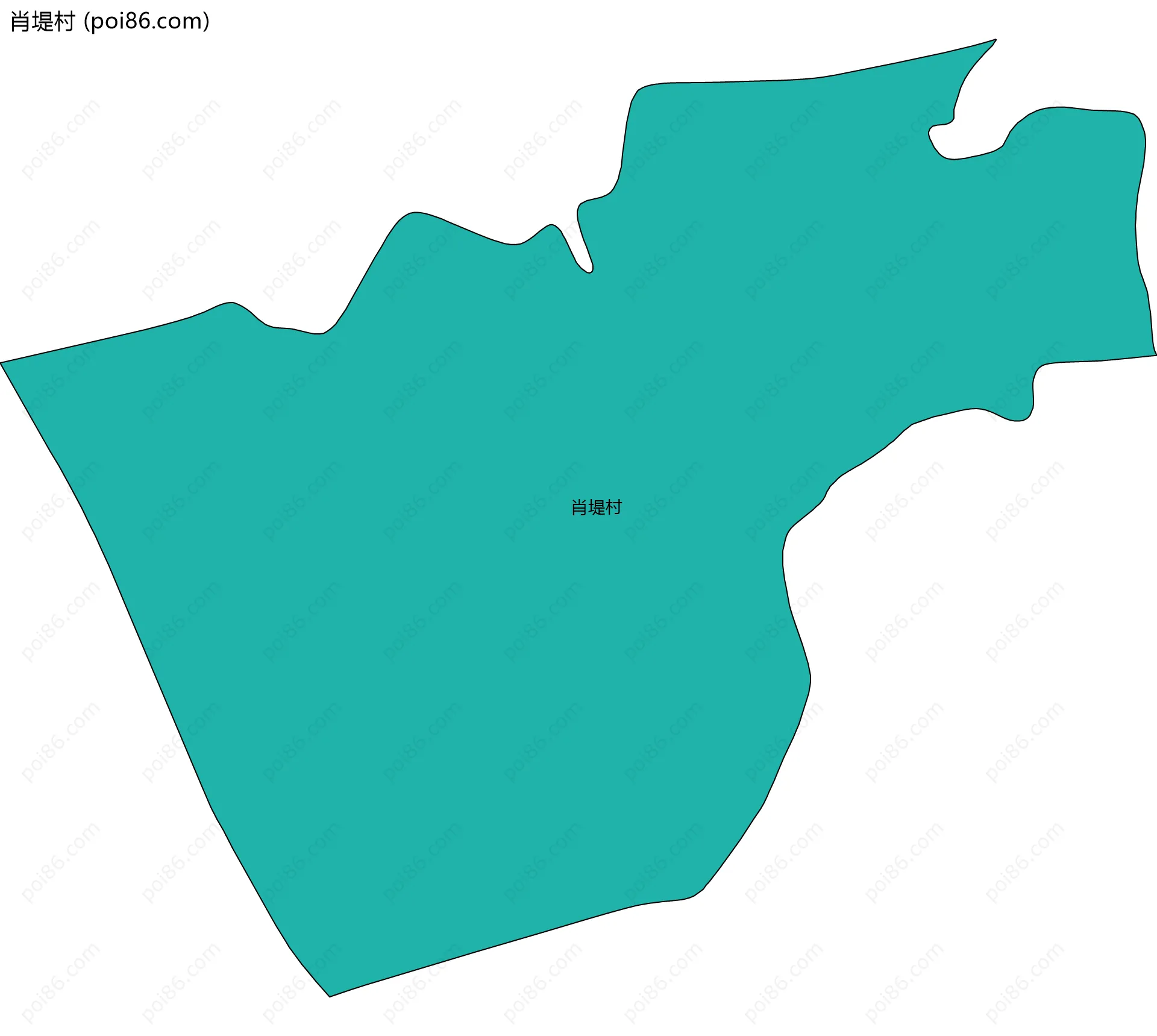 肖堤村边界地图