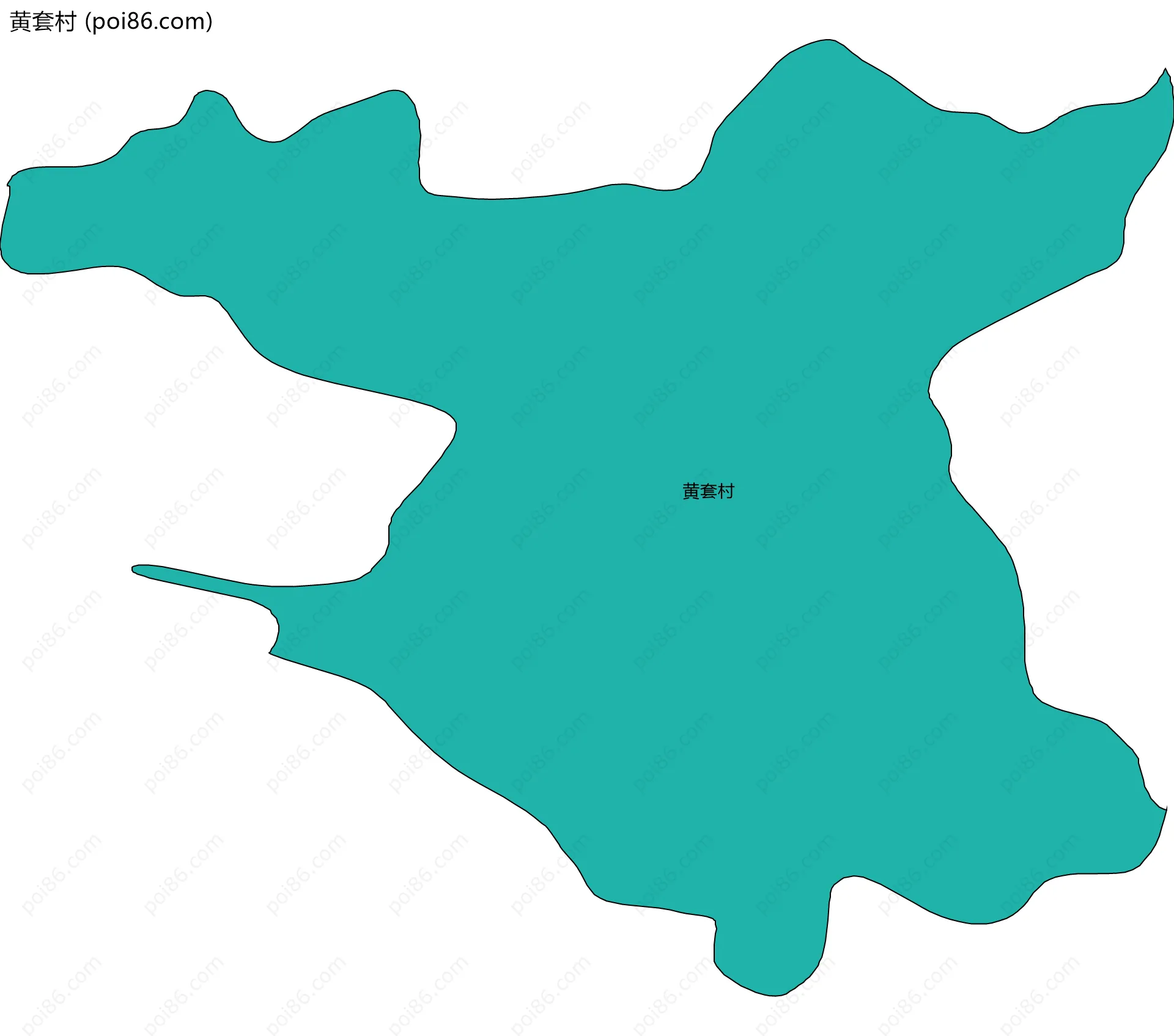 黄套村边界地图