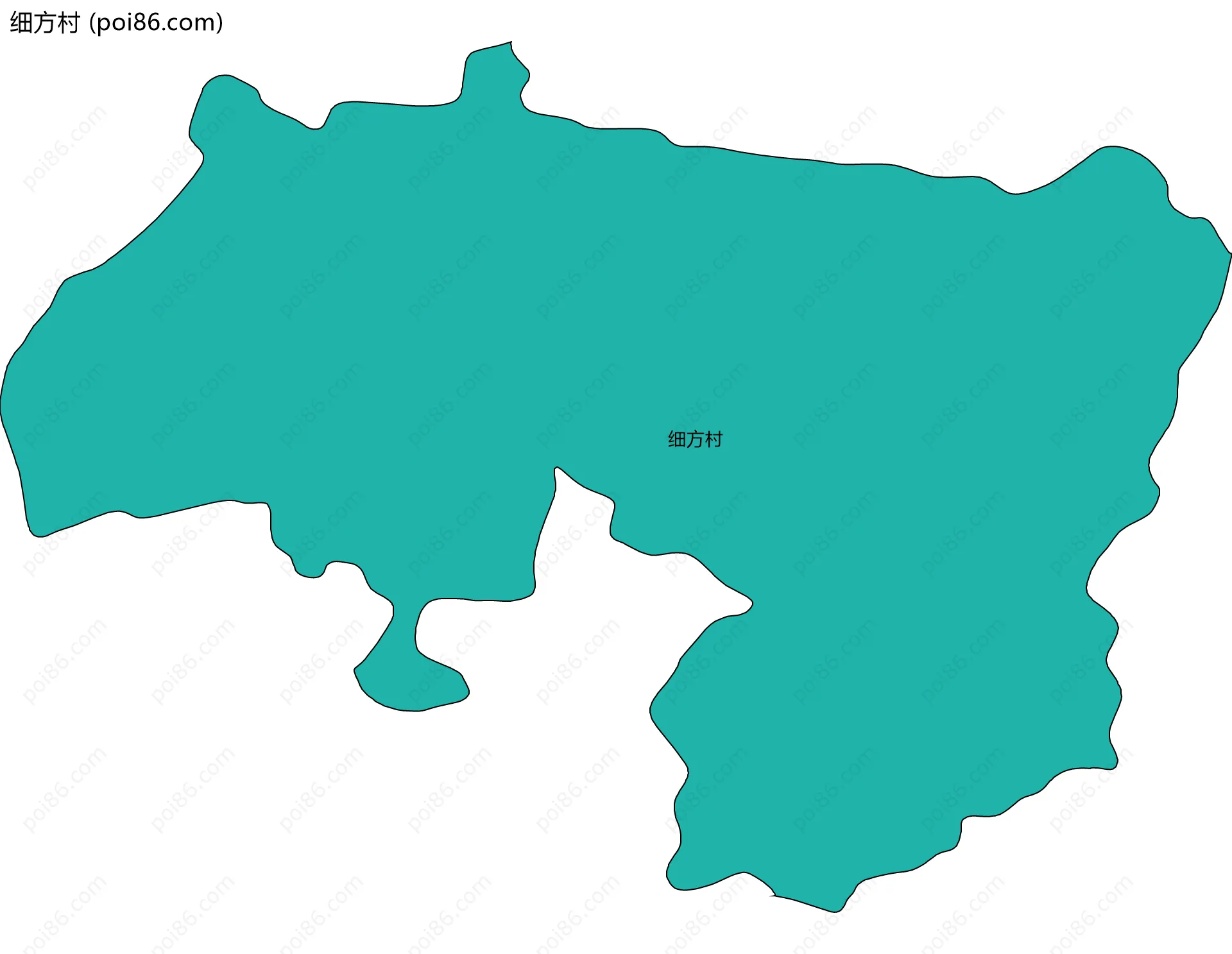 细方村边界地图