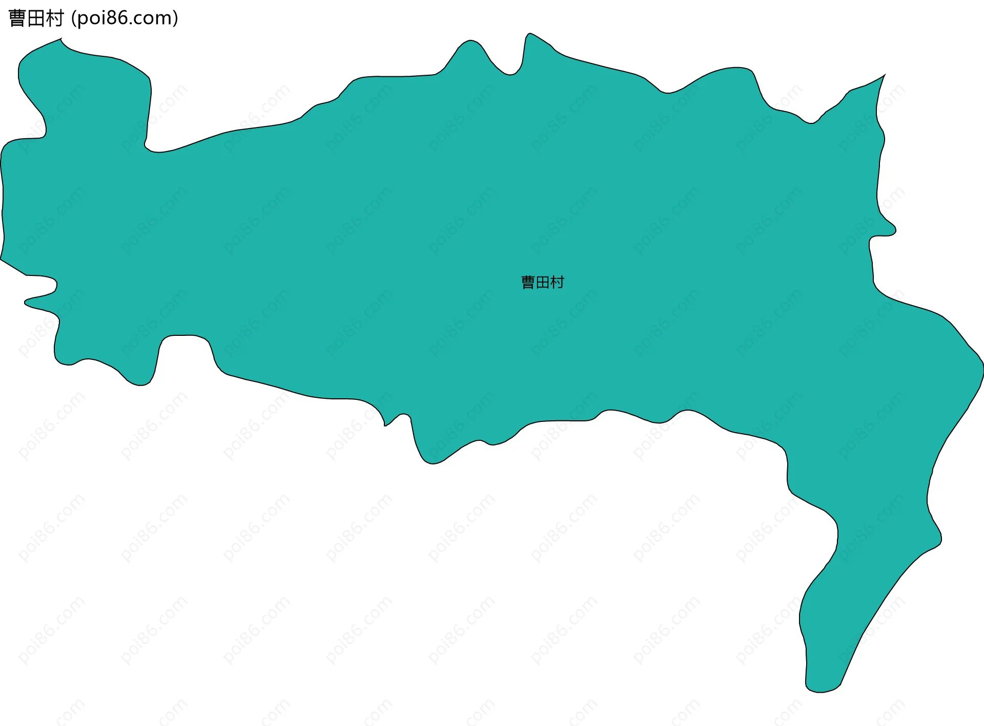 曹田村边界地图