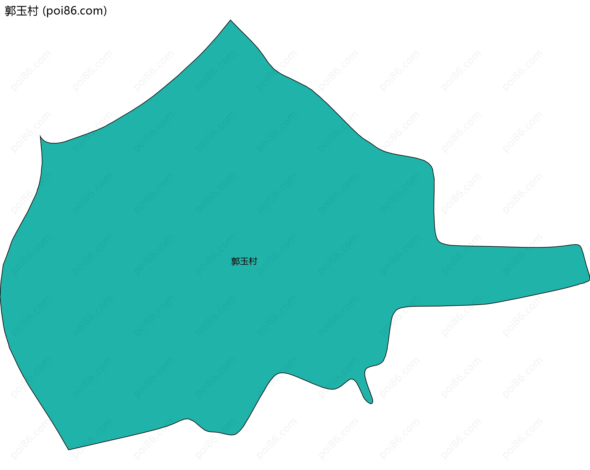 郭玉村边界地图