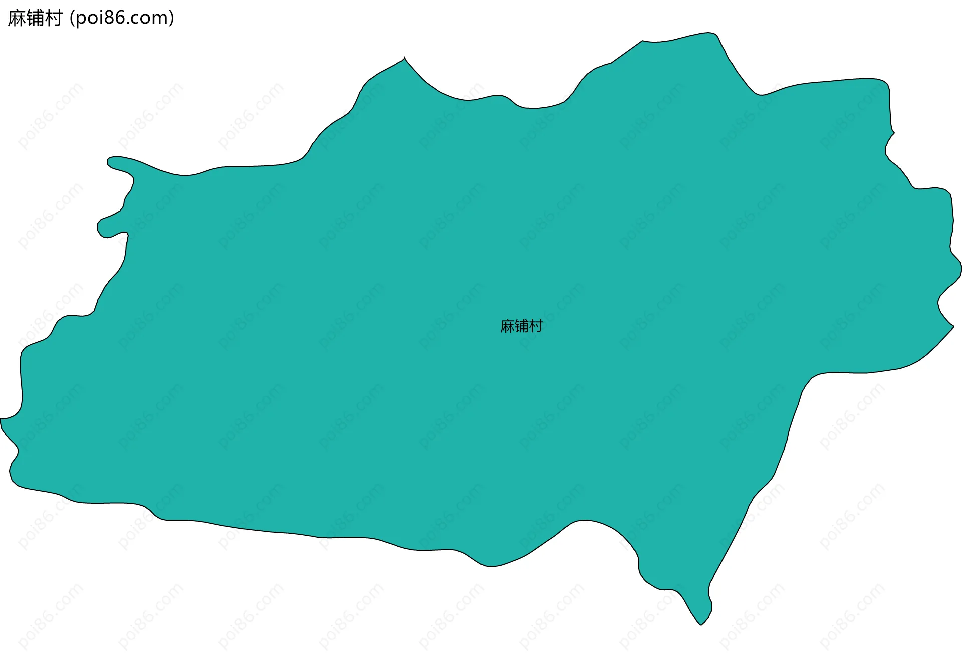 麻铺村边界地图