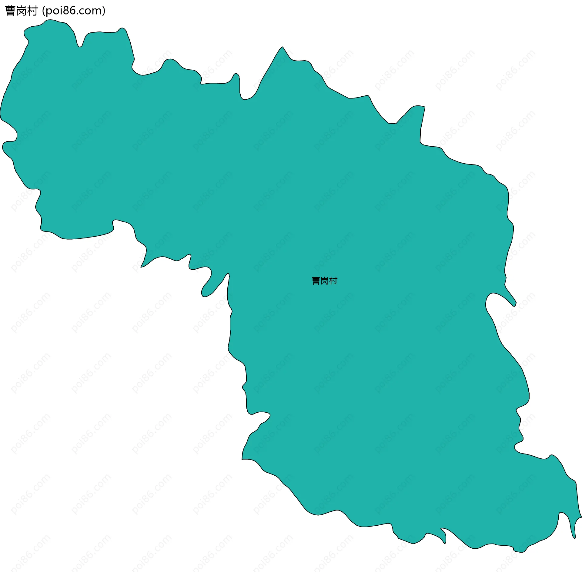 曹岗村边界地图