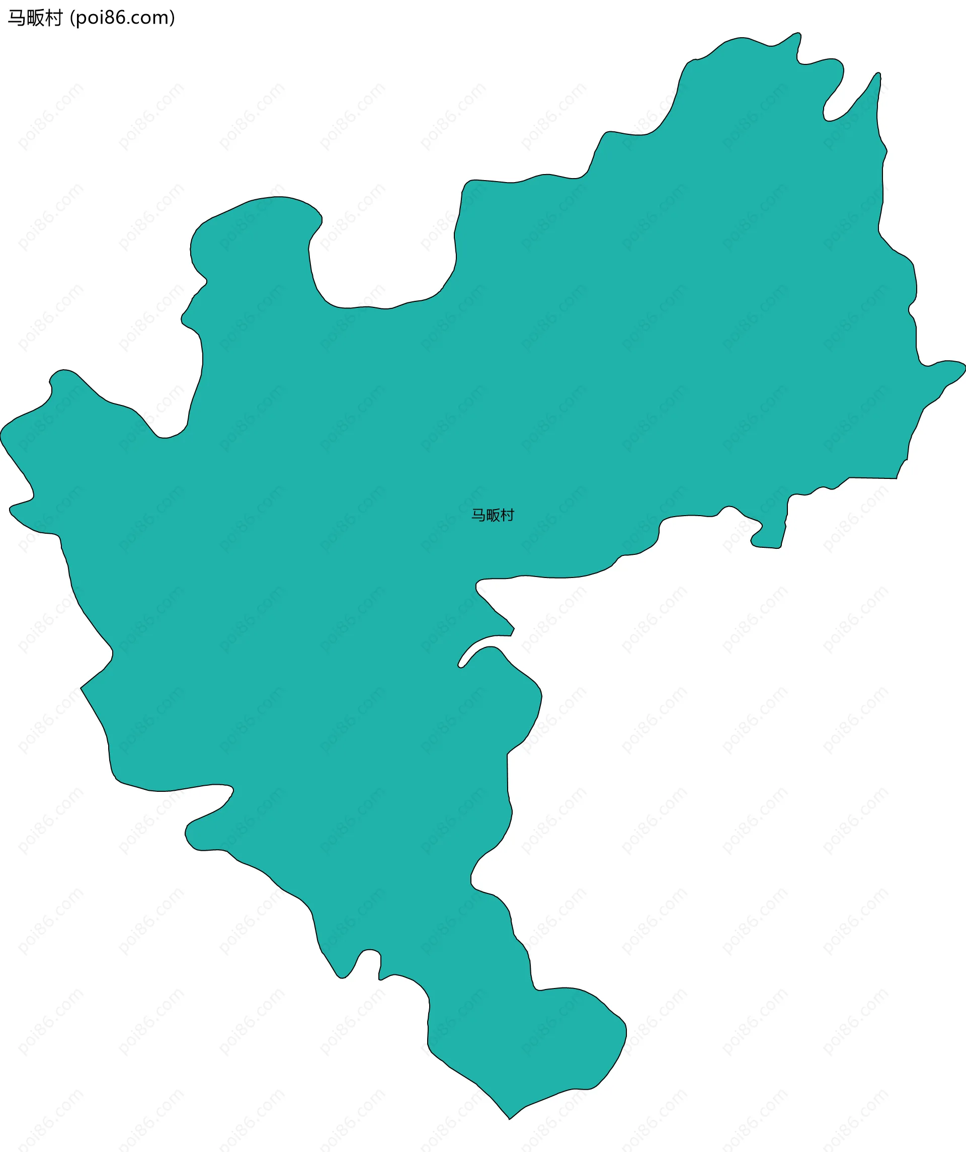 马畈村边界地图