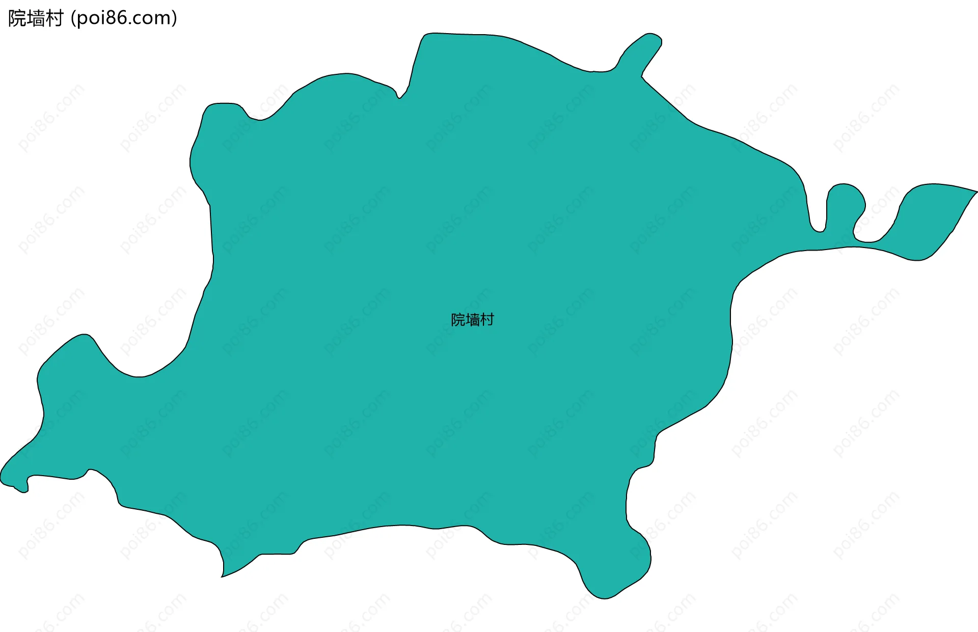 院墙村边界地图