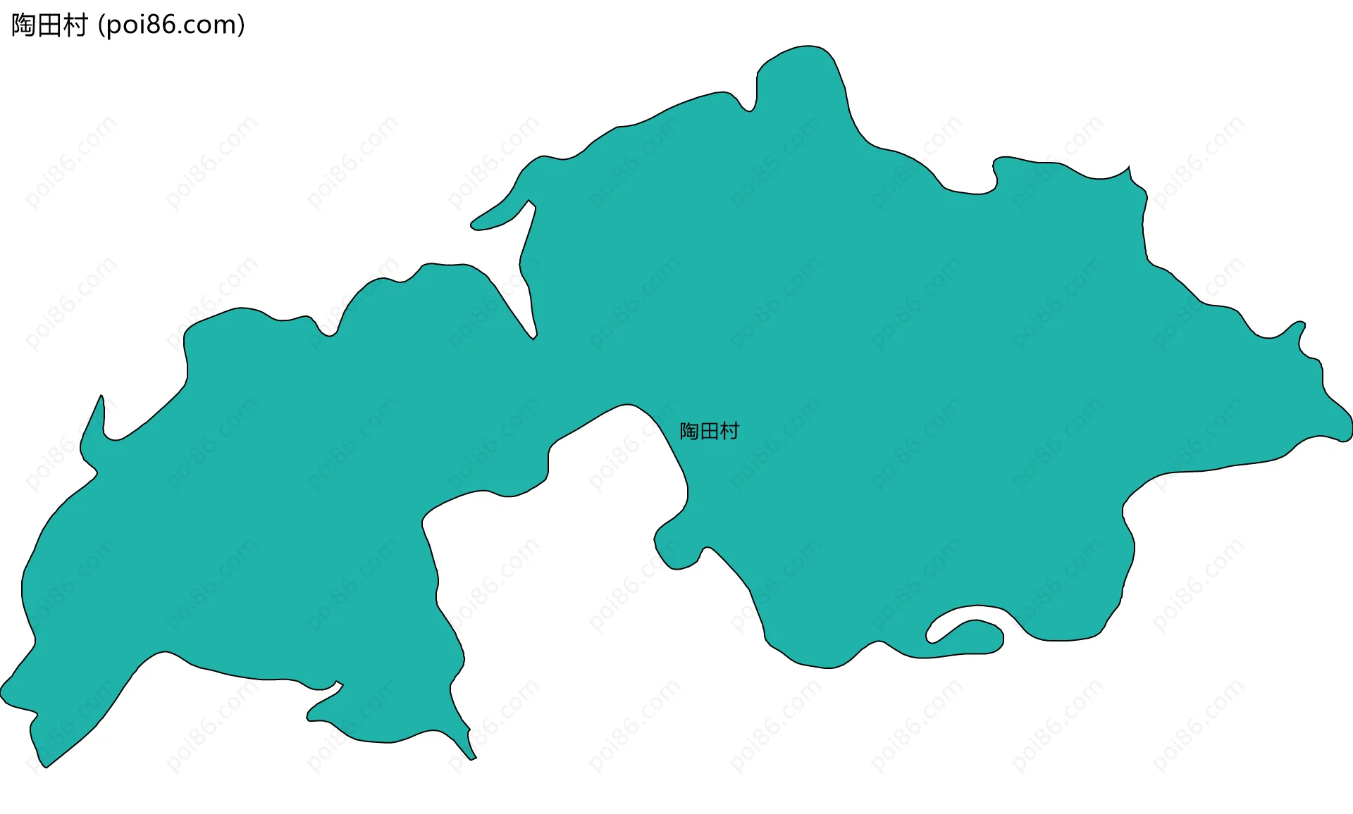 陶田村边界地图