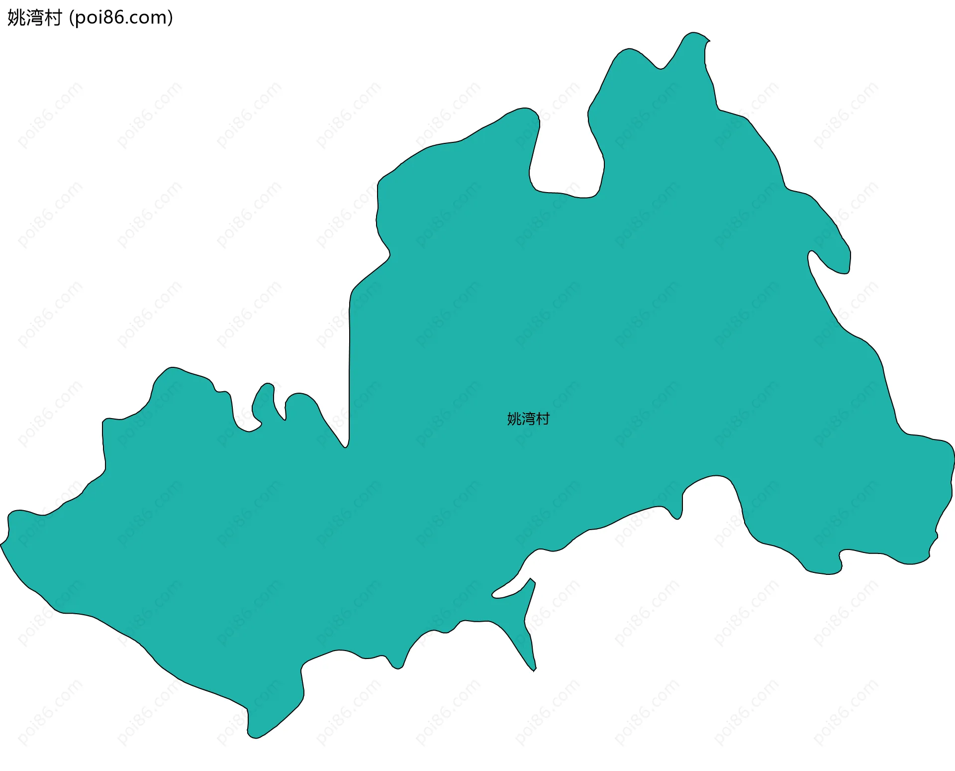 姚湾村边界地图