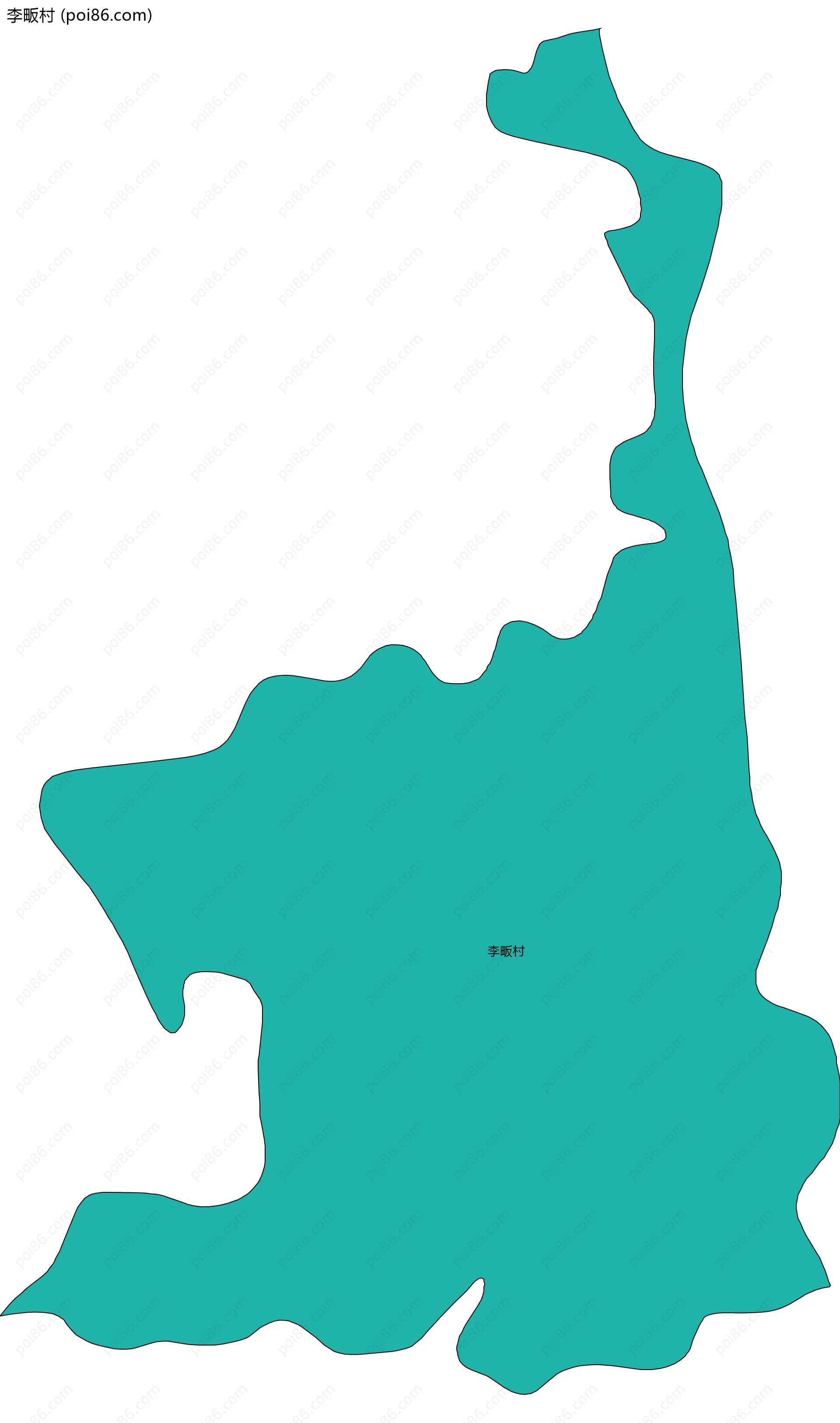 李畈村边界地图