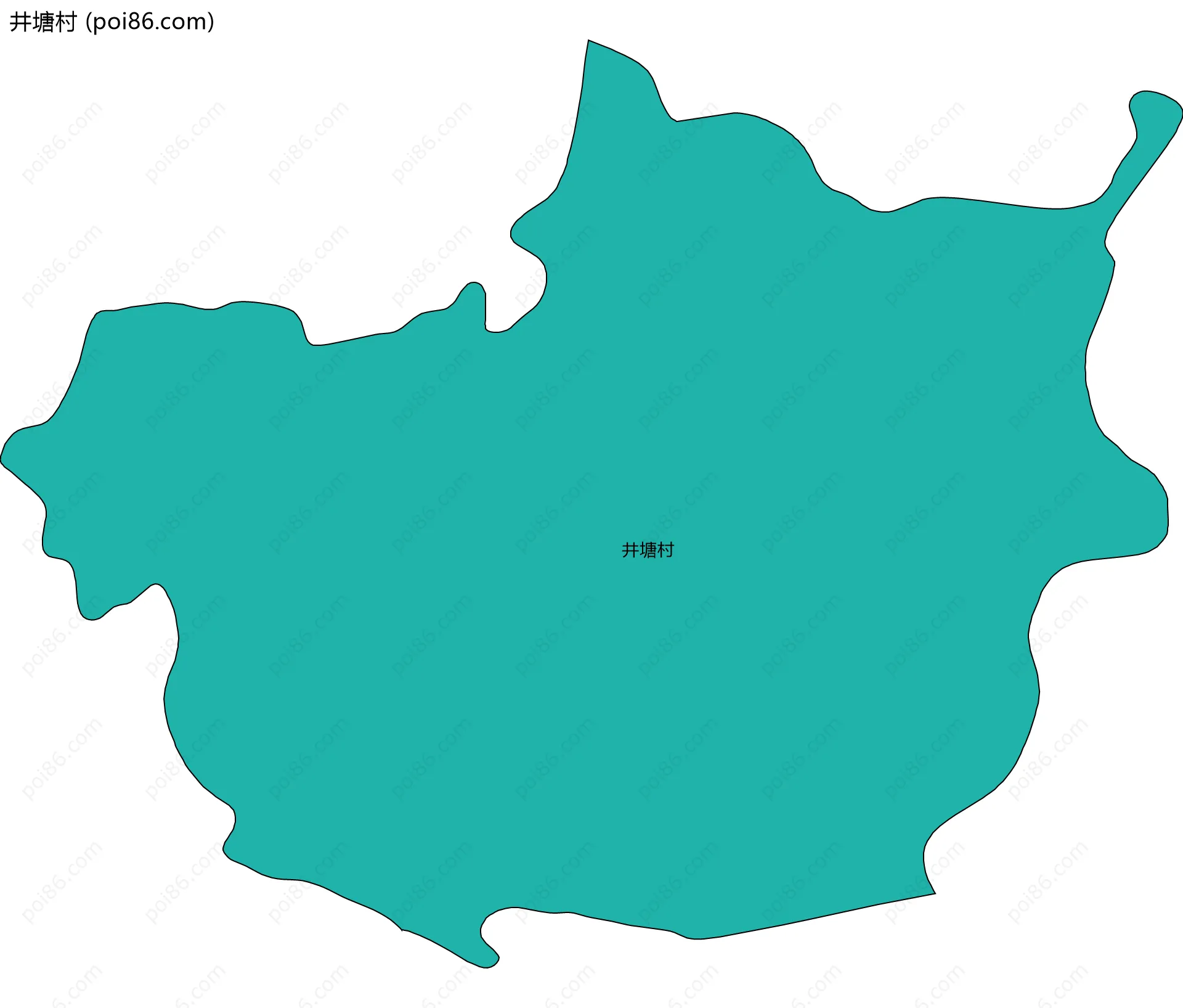 井塘村边界地图