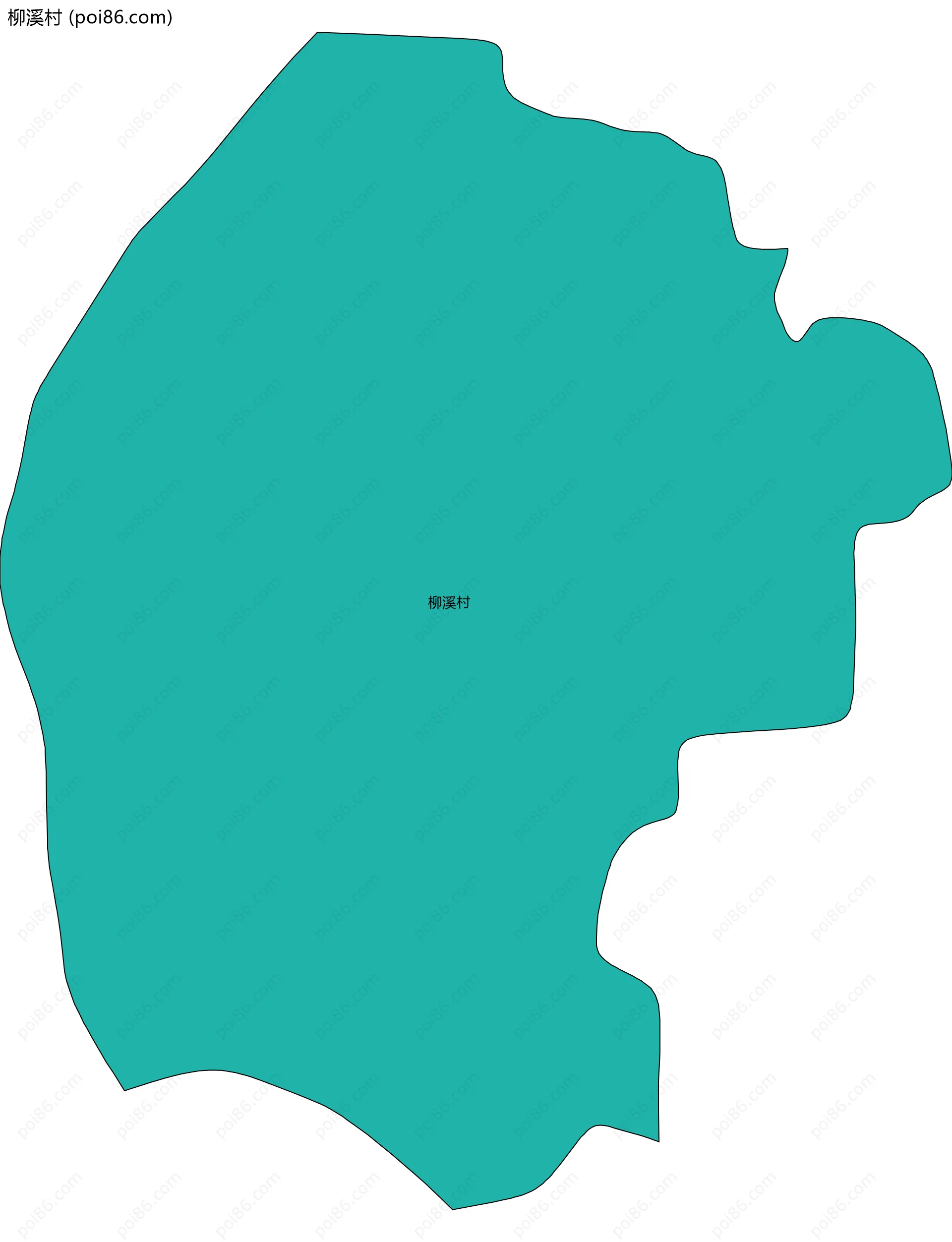 柳溪村边界地图