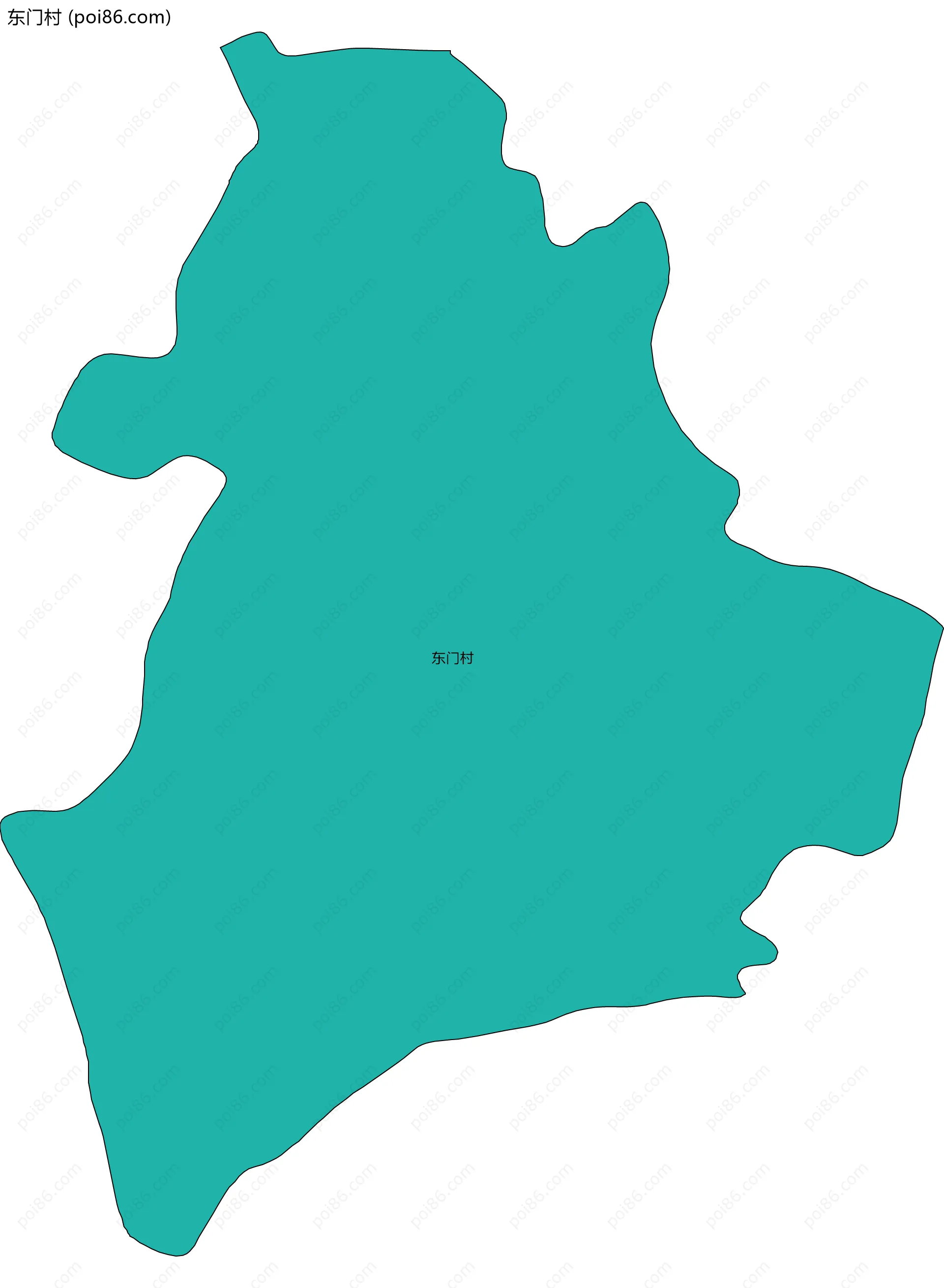 东门村边界地图