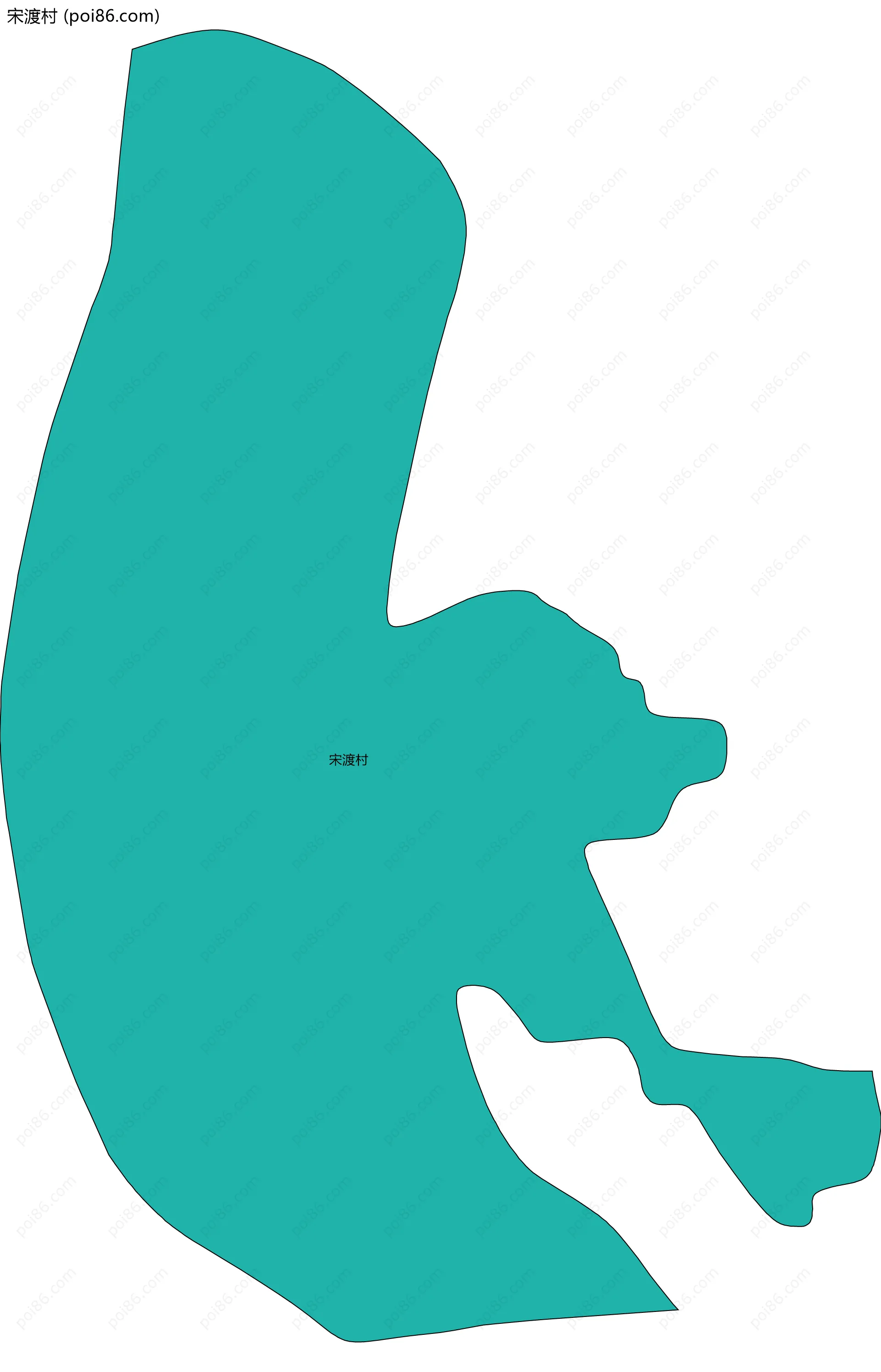 宋渡村边界地图