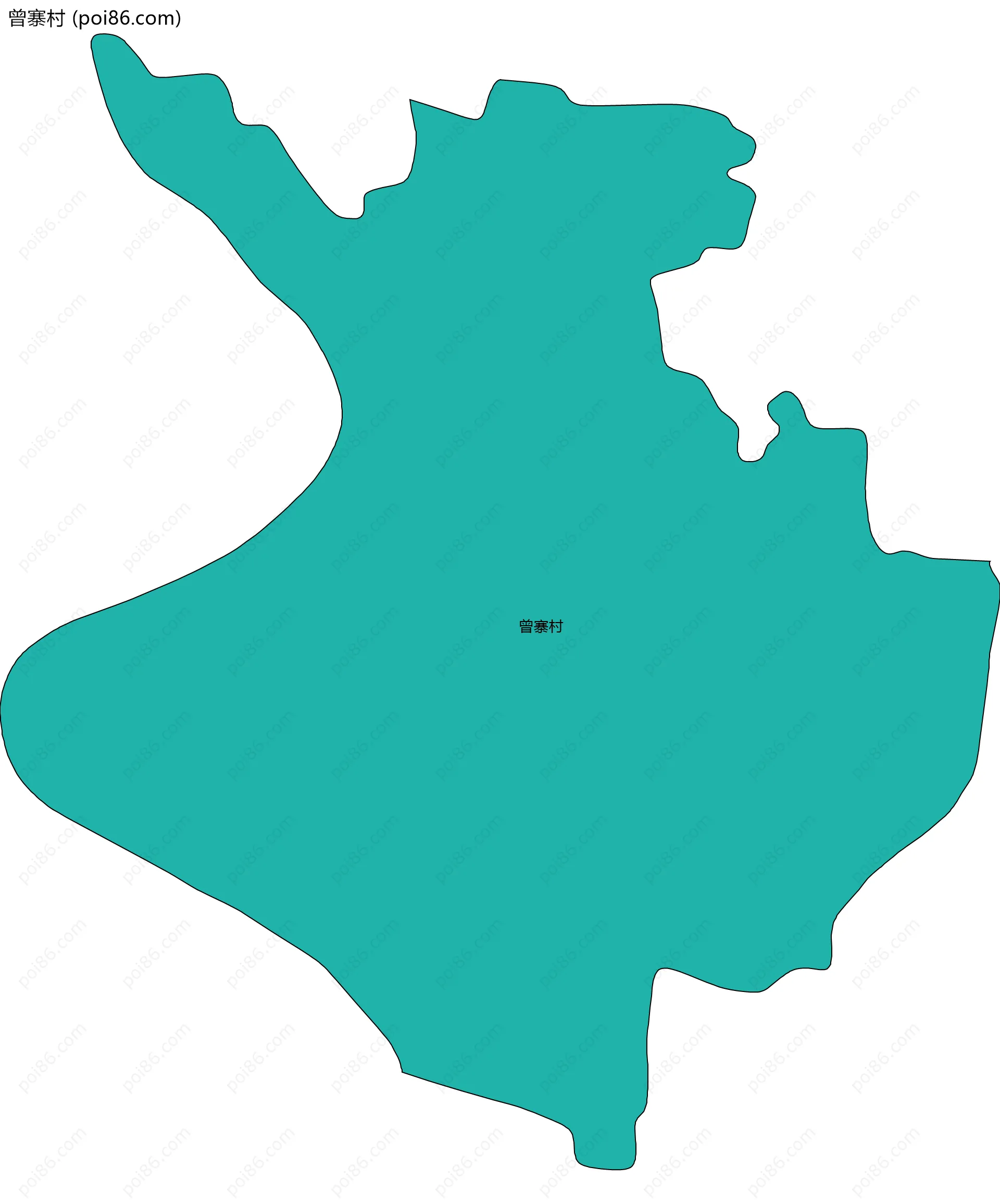 曾寨村边界地图