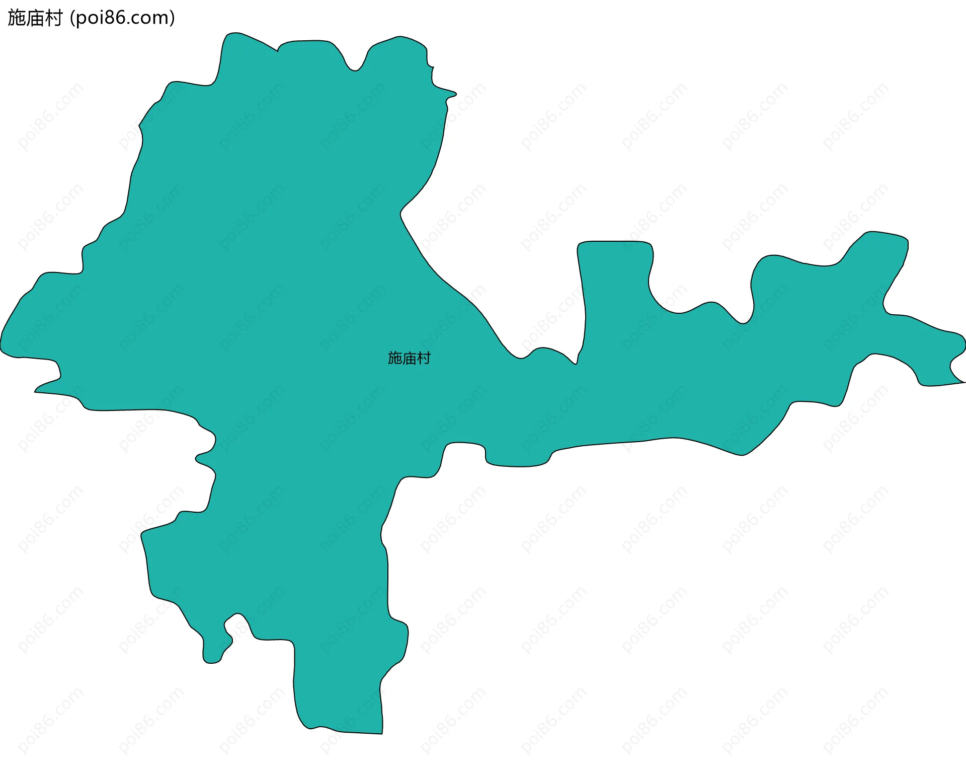 施庙村边界地图
