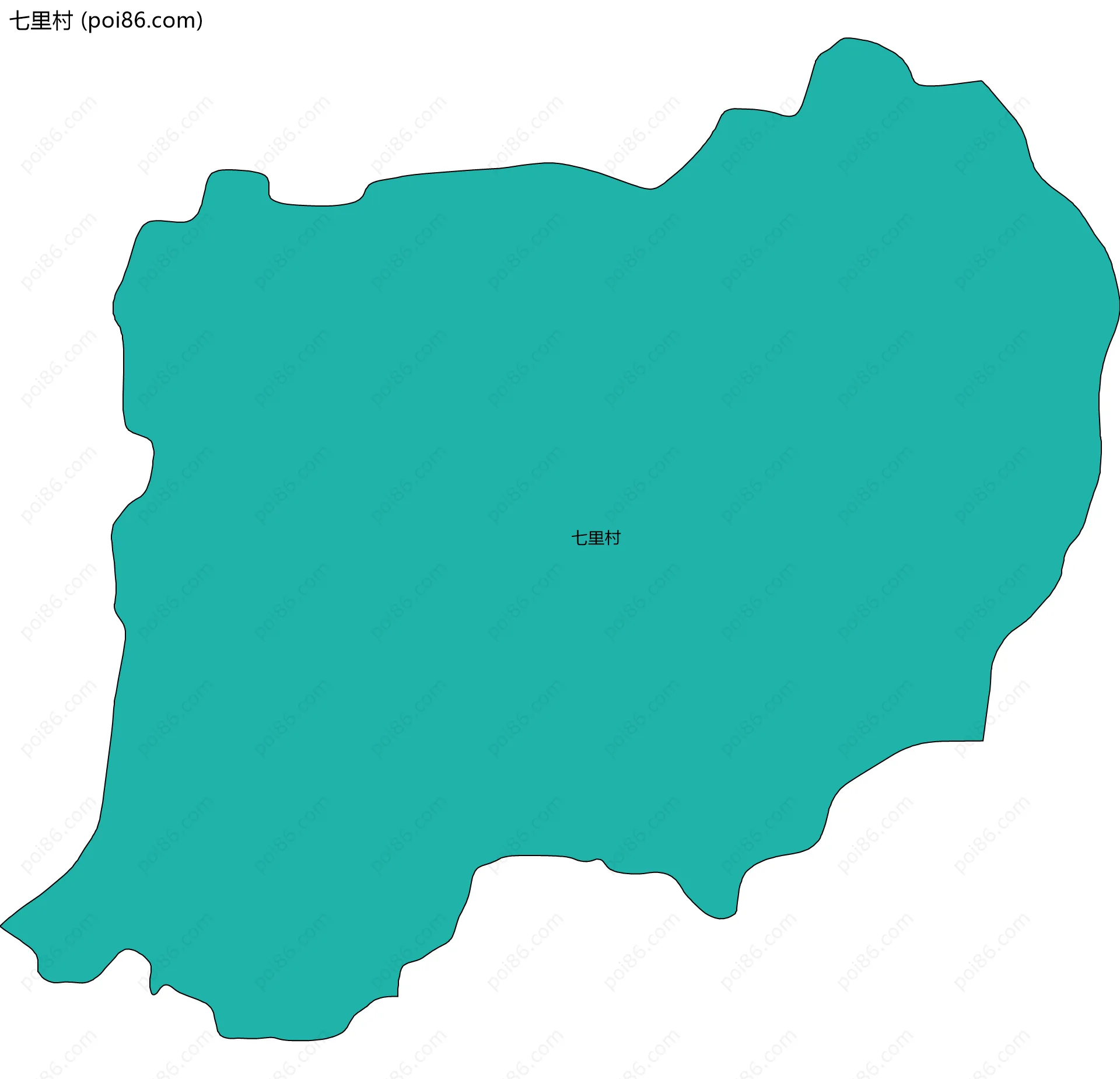七里村边界地图
