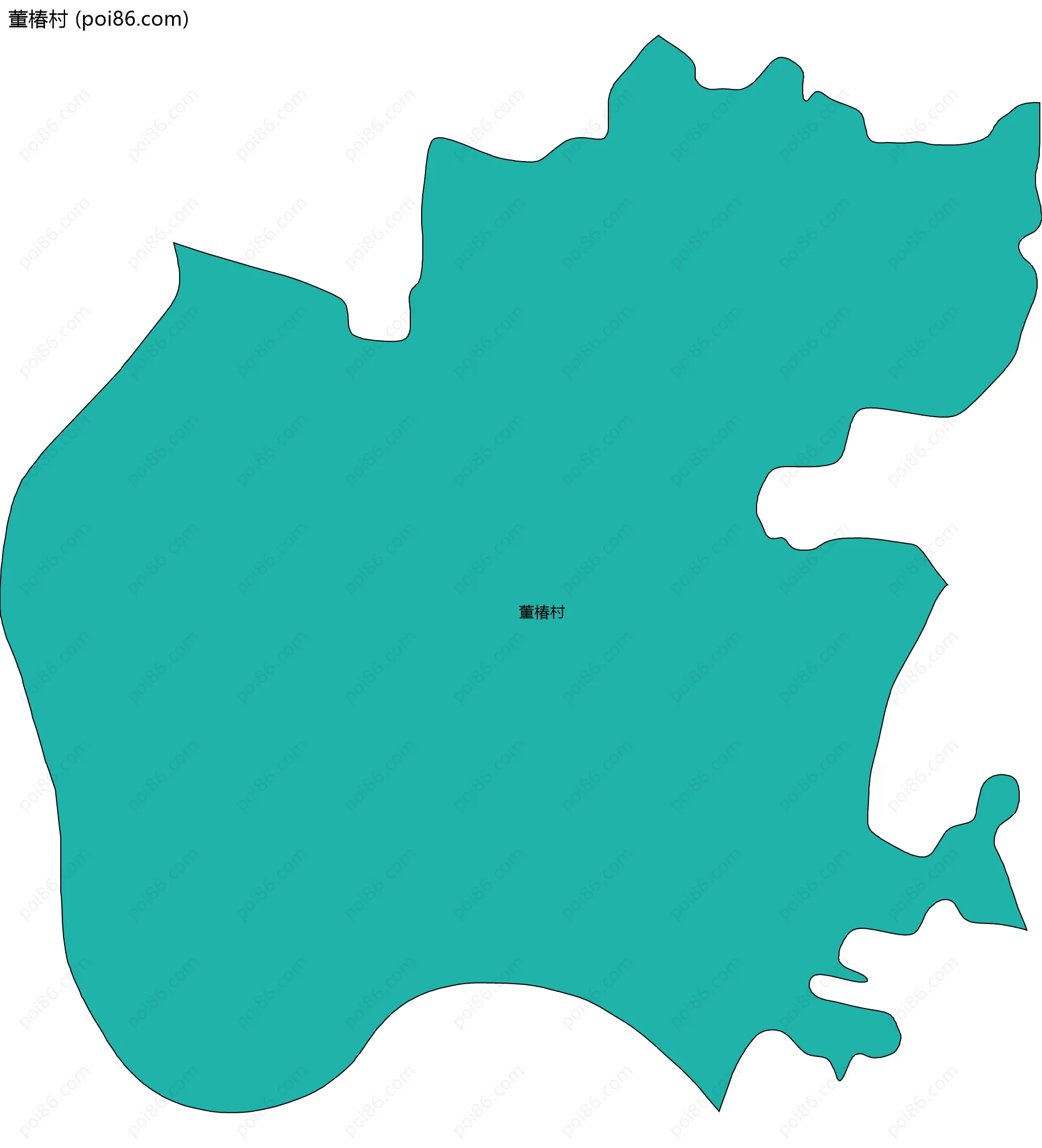 董椿村边界地图