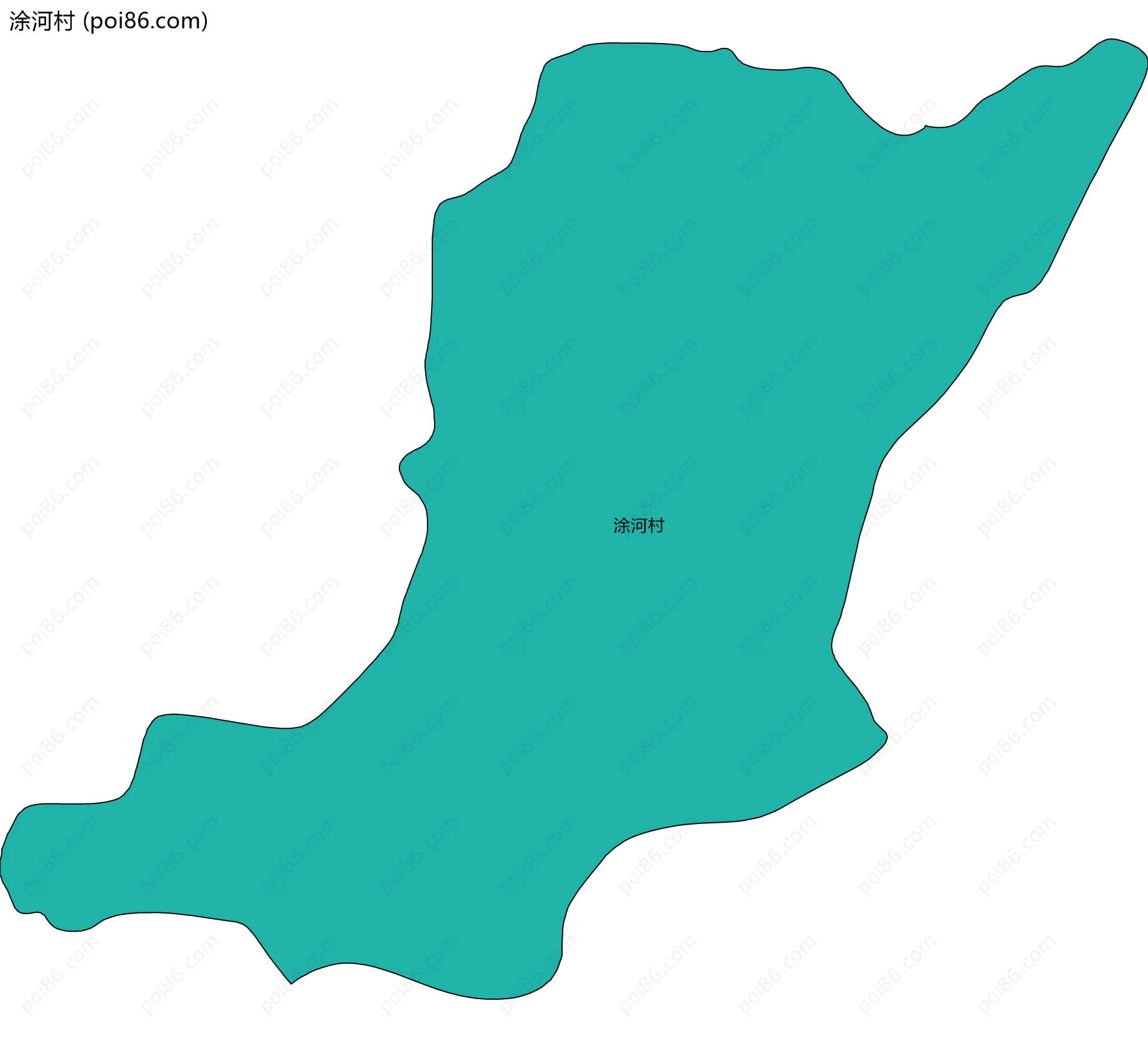 涂河村边界地图