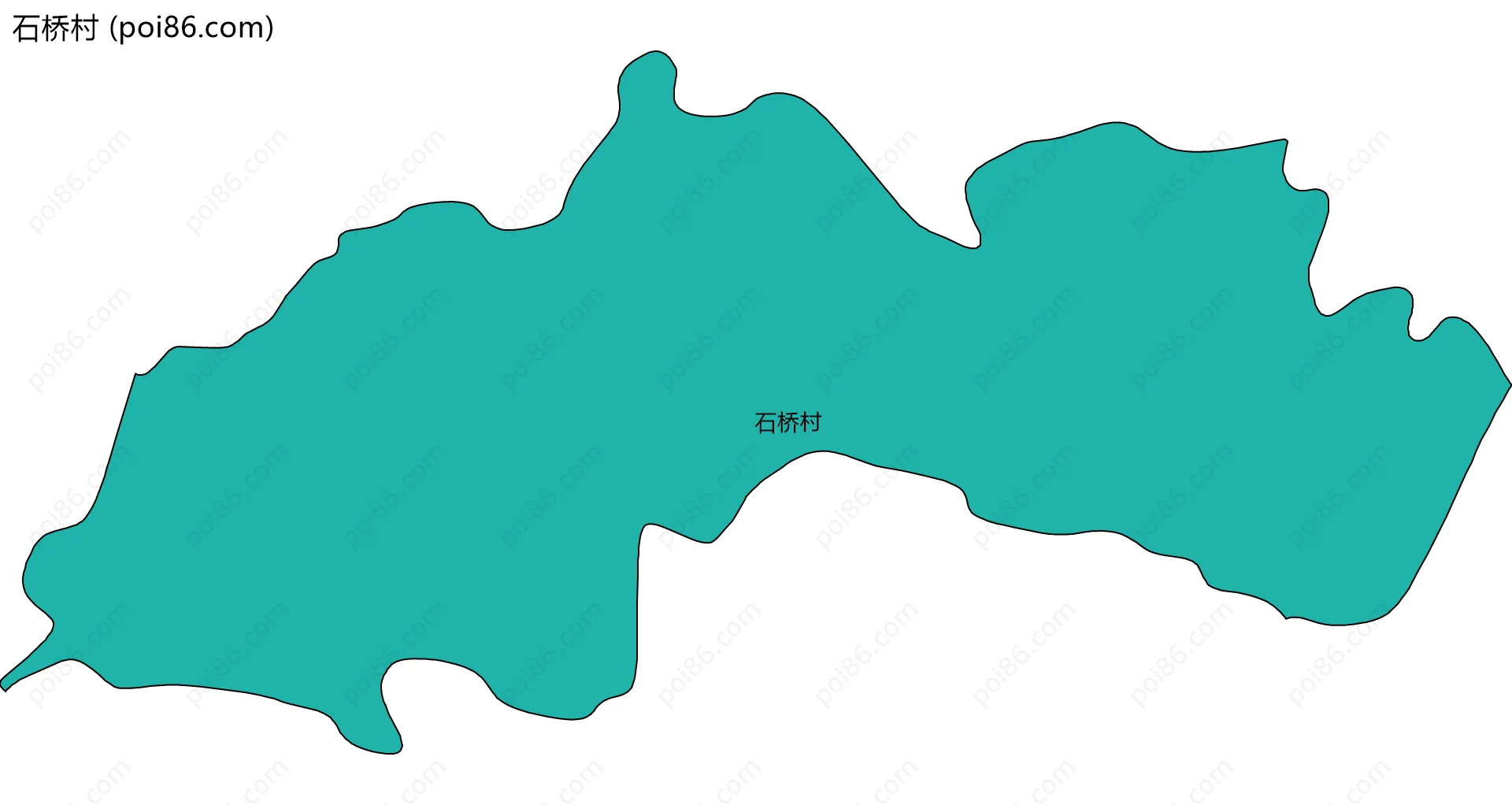 石桥村边界地图