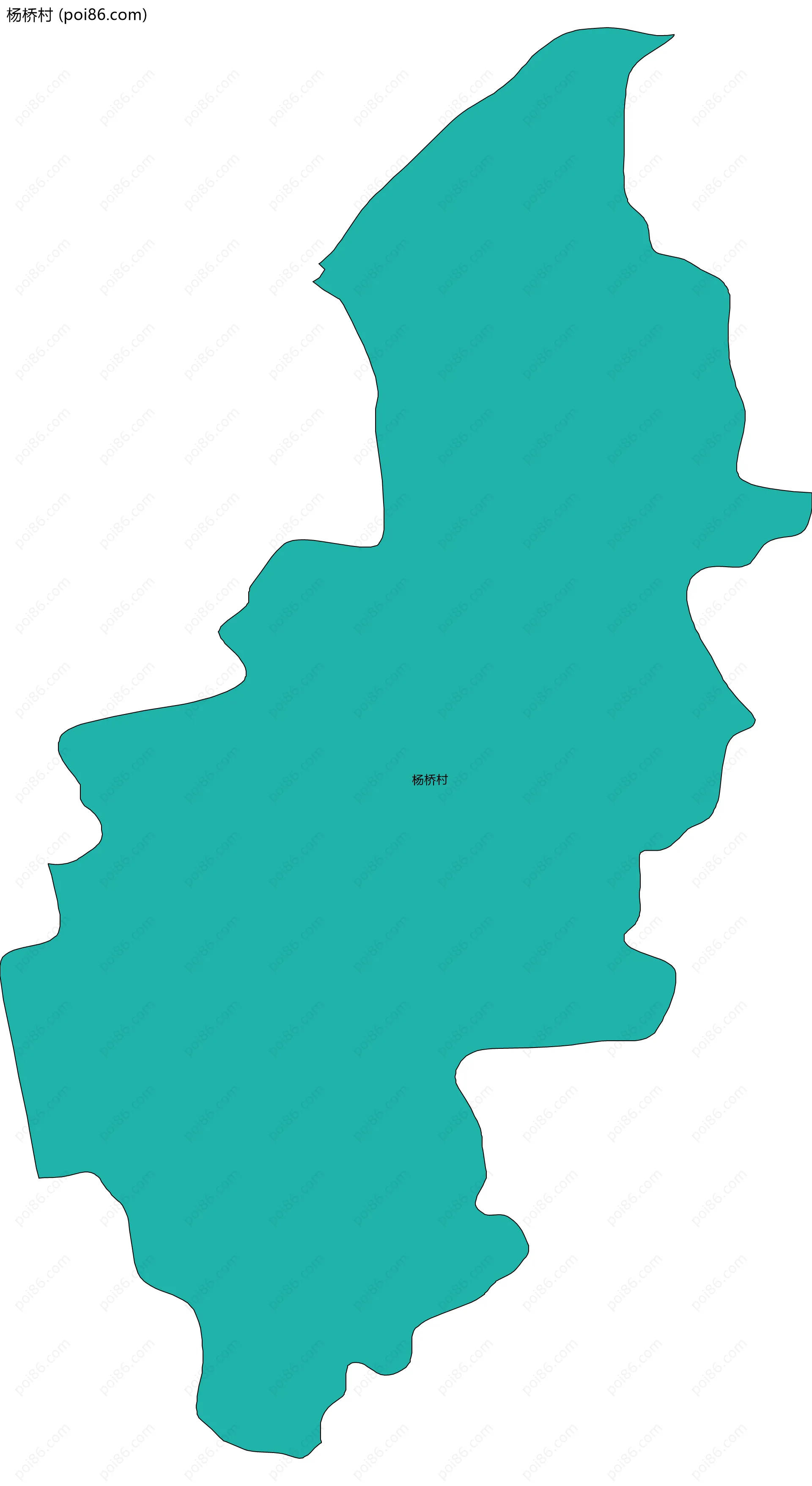 杨桥村边界地图