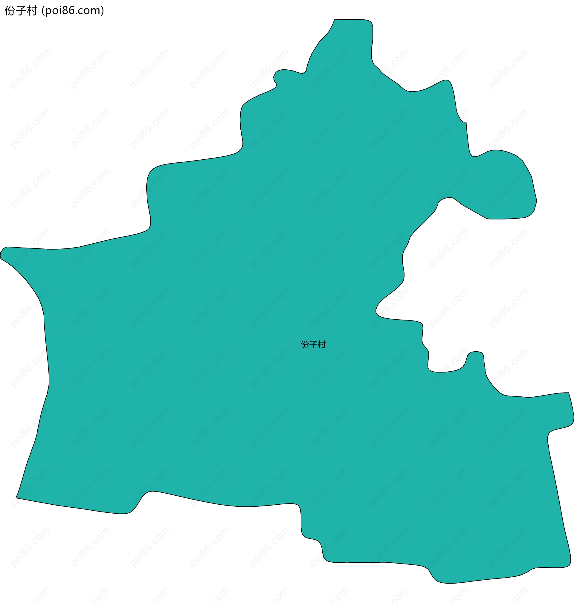 份子村边界地图