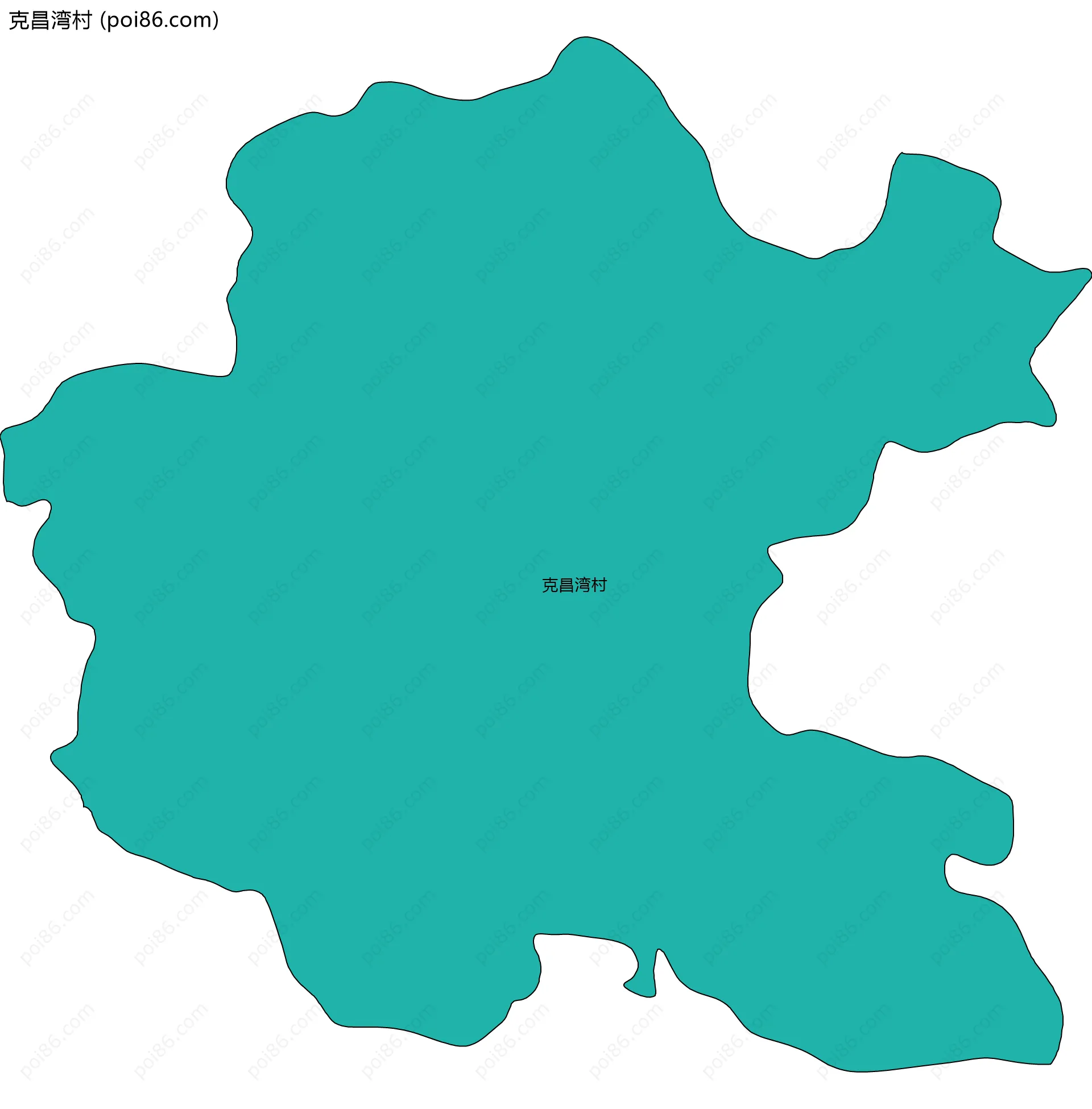 克昌湾村边界地图