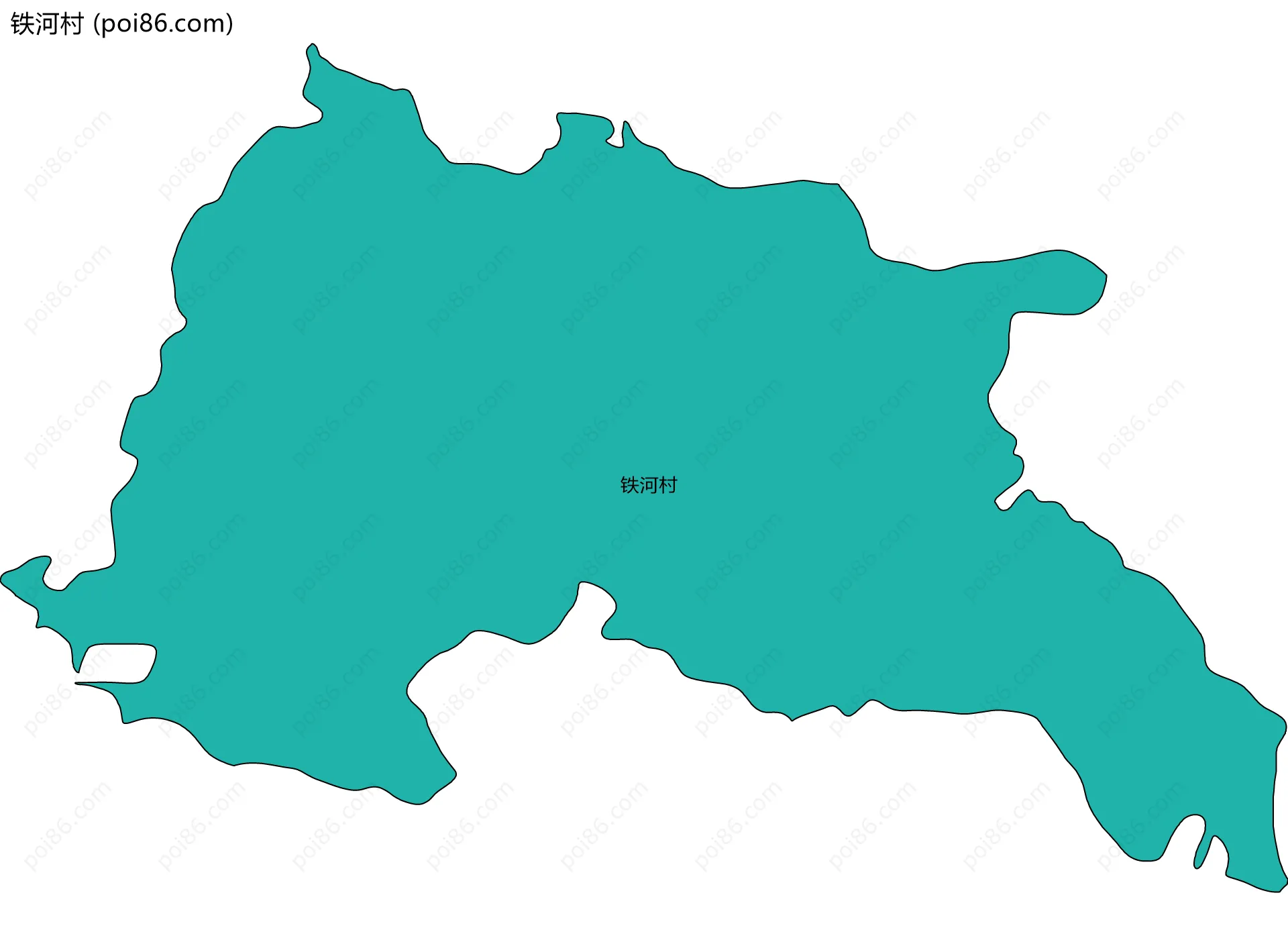 铁河村边界地图
