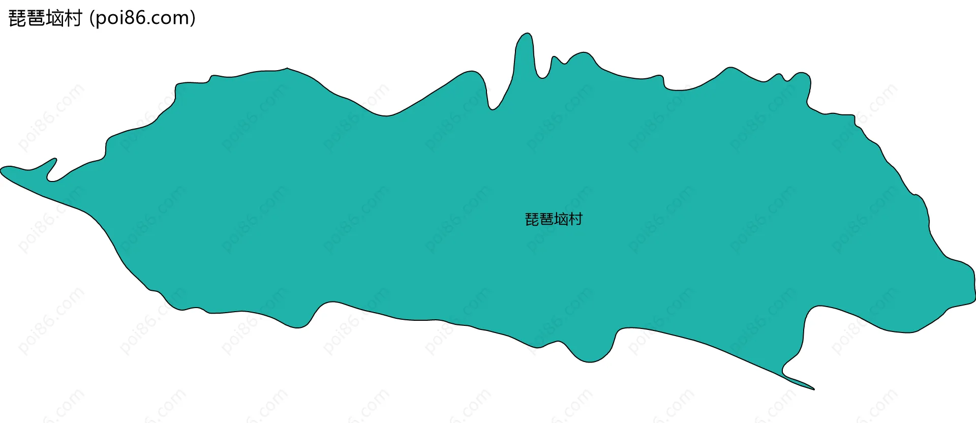 琵琶垴村边界地图