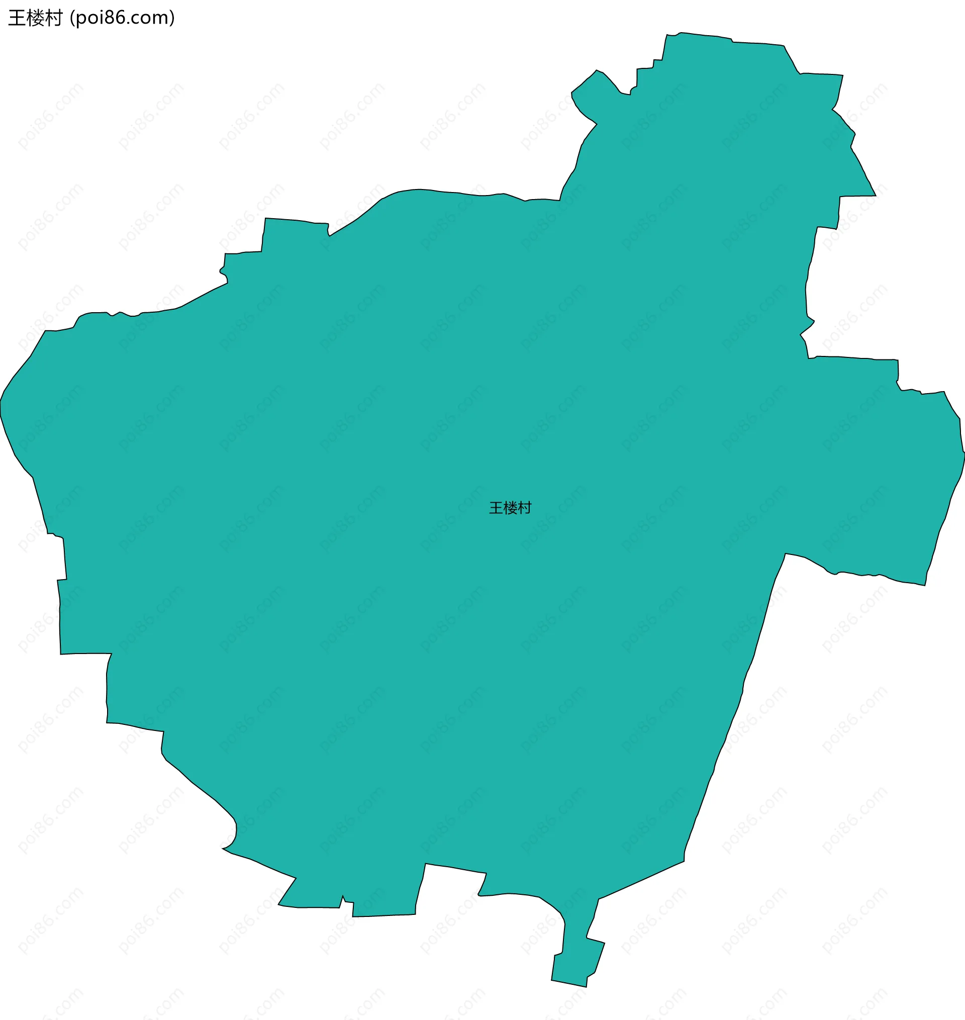 王楼村边界地图