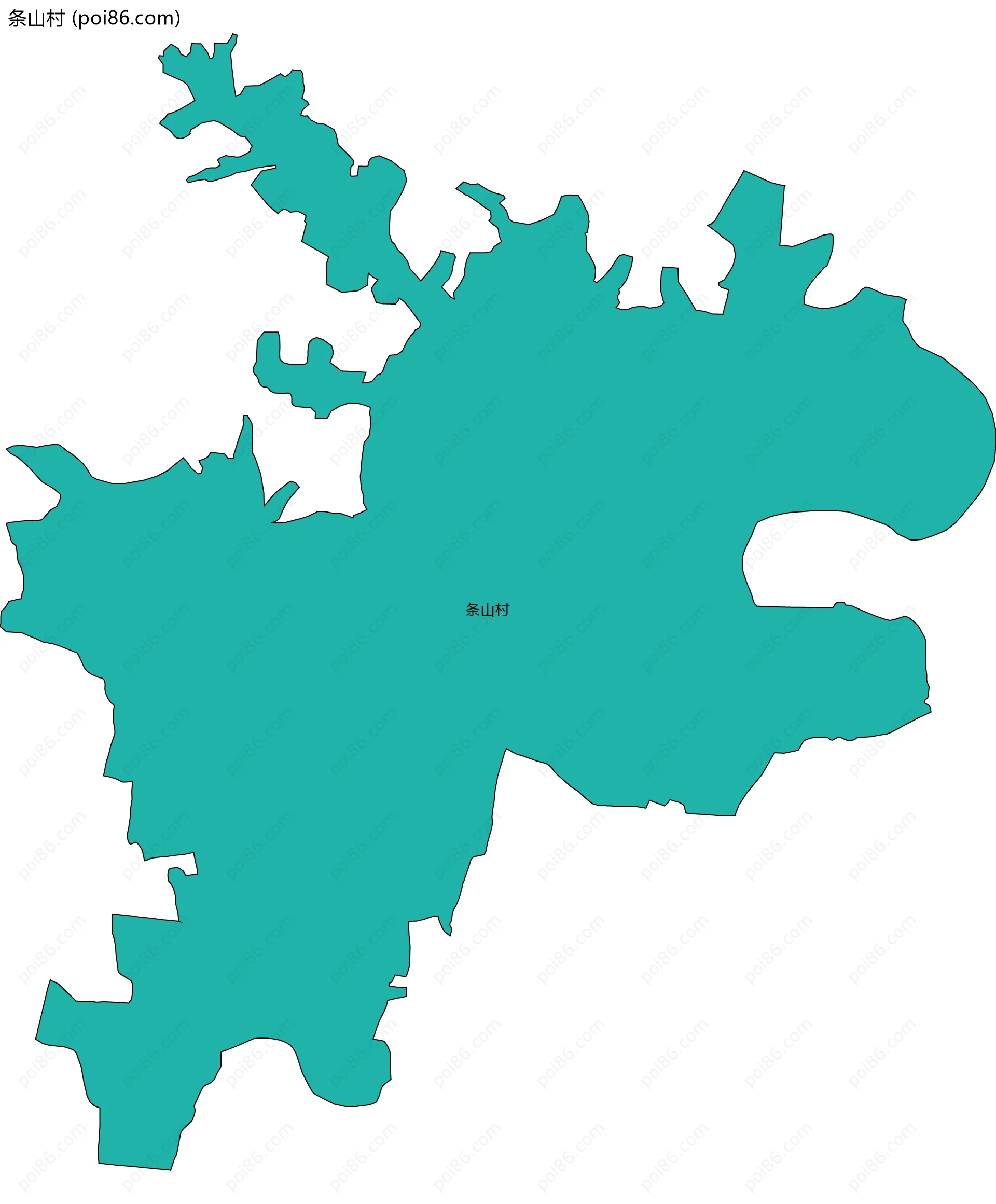 条山村边界地图