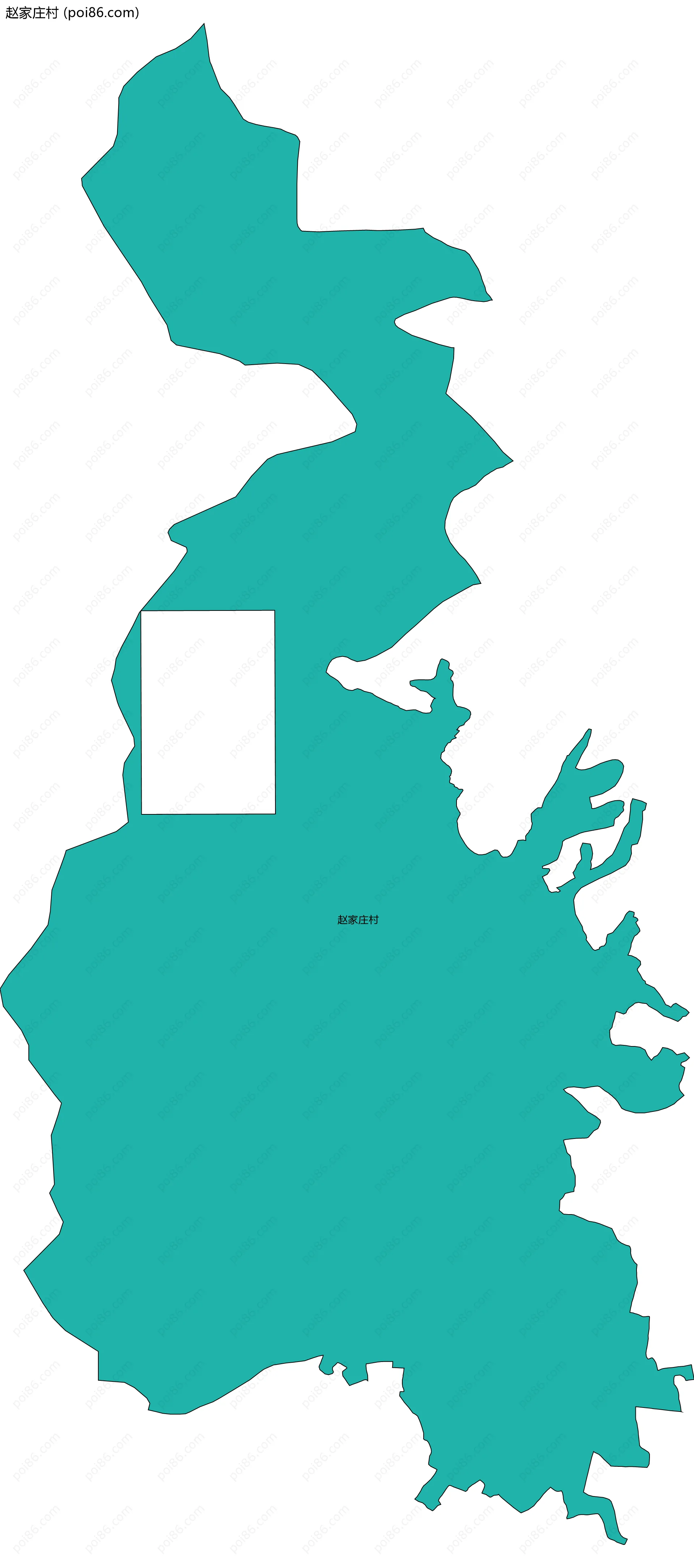 赵家庄村边界地图